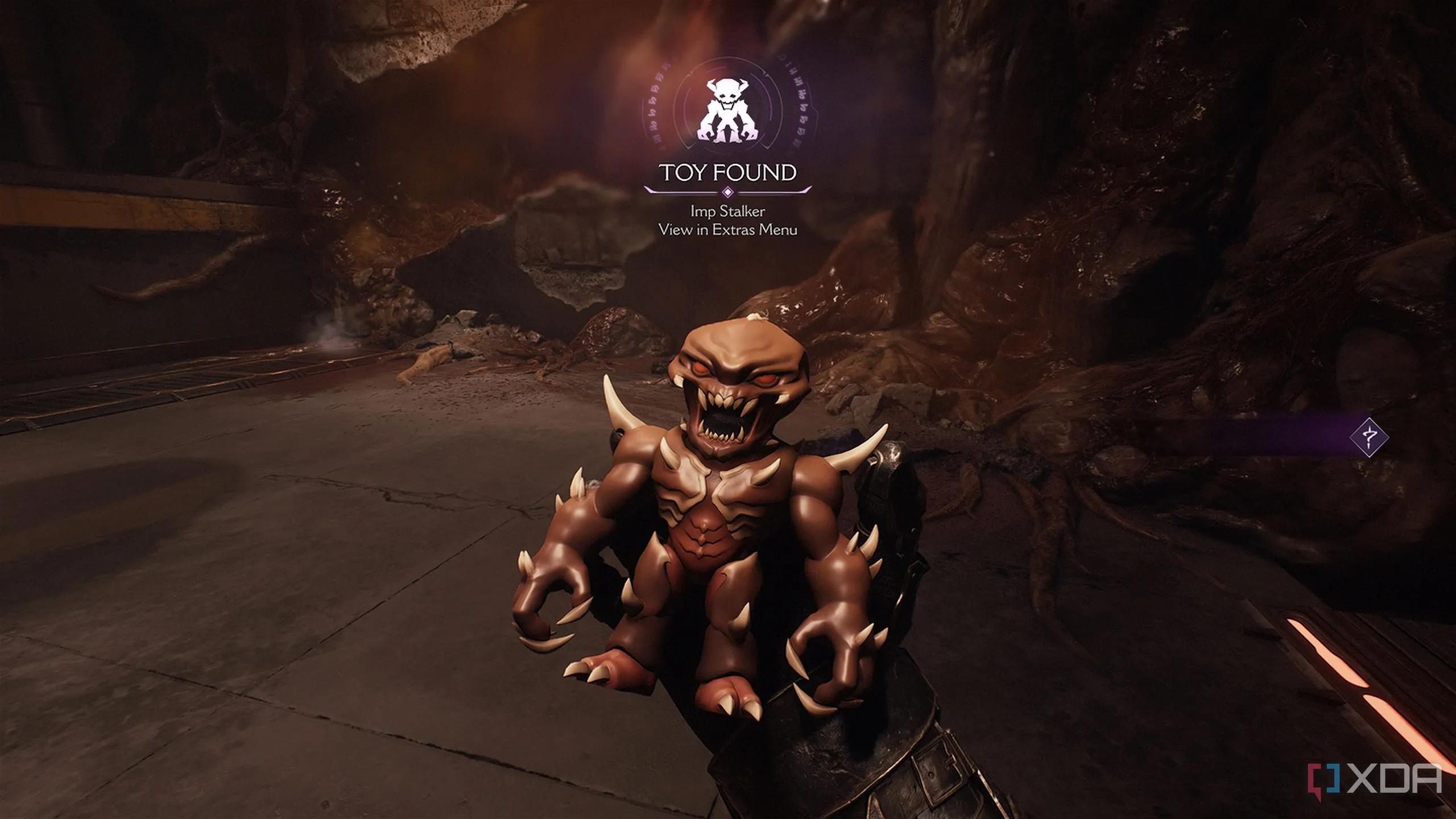 Đồ chơi Imp Stalker là vật phẩm sưu tầm được tìm thấy trong Doom: The Dark Ages.