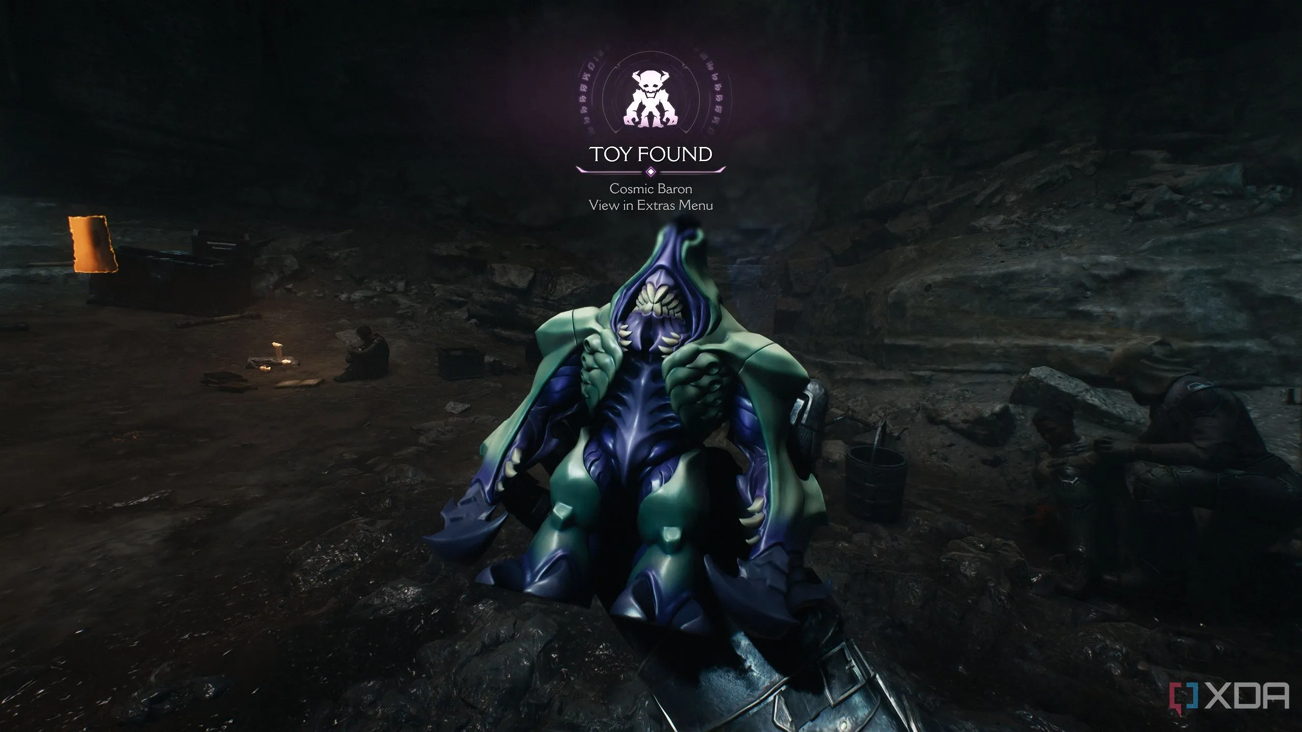 Đồ chơi sưu tầm Cosmic Baron trong Chapter 20 của Doom: The Dark Ages