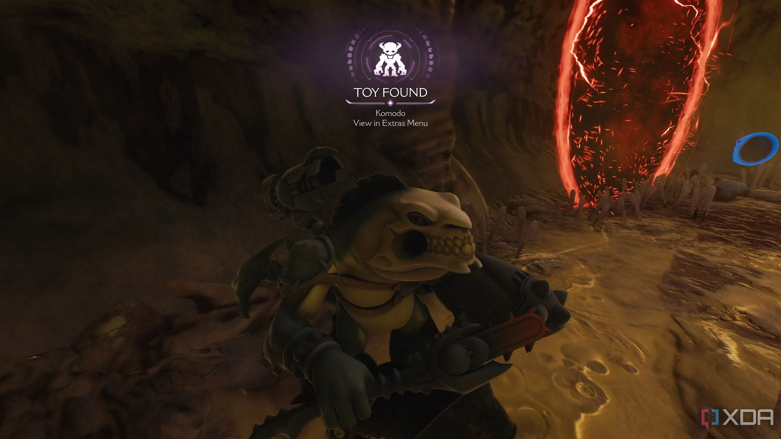 Đồ chơi sưu tầm Komodo, vật phẩm bí mật trong Chapter 18 Doom: The Dark Ages, hoàn thành mục tiêu.
