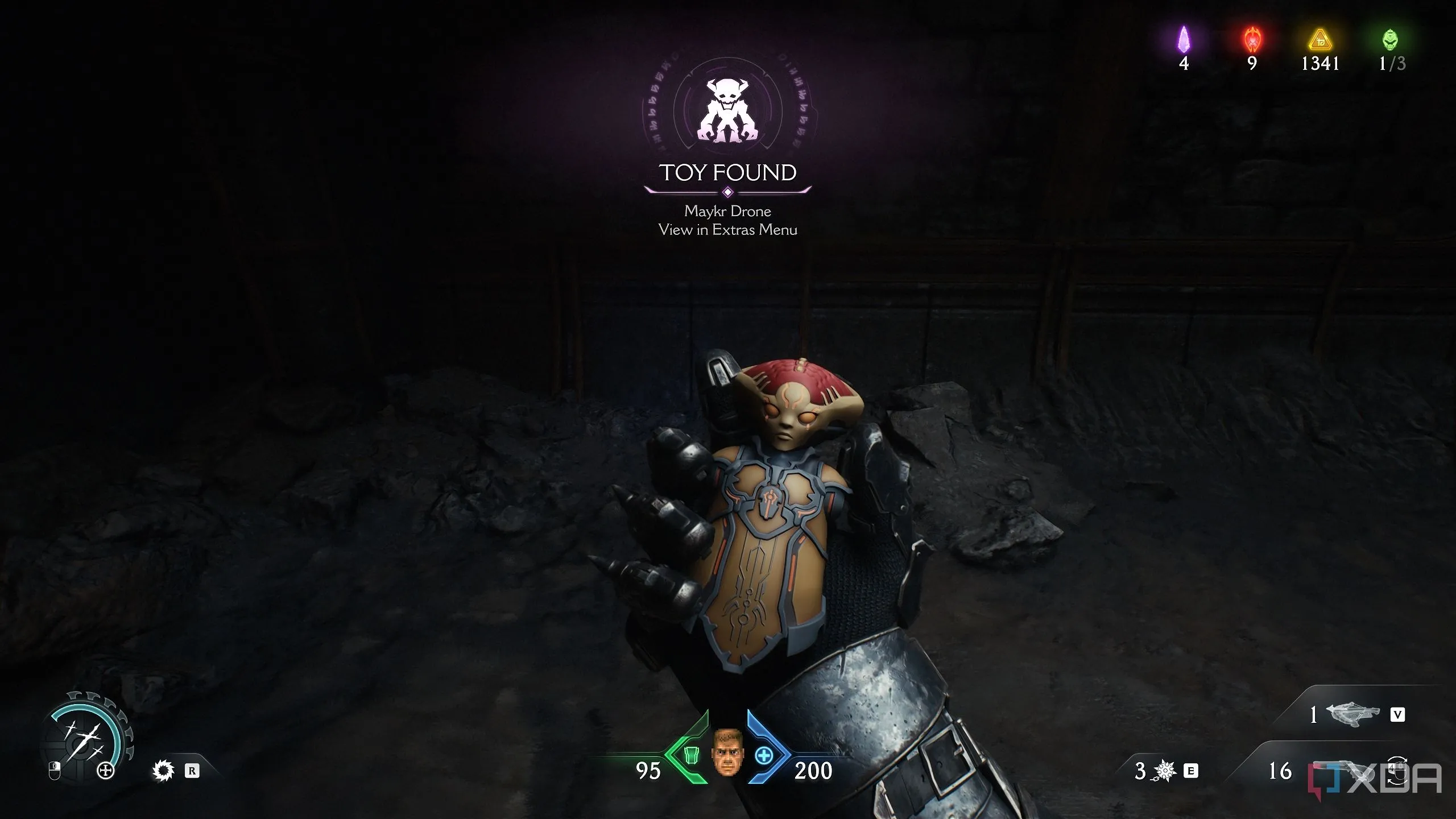 Đồ chơi sưu tầm Maykr Drone trong Chapter 20 của Doom: The Dark Ages
