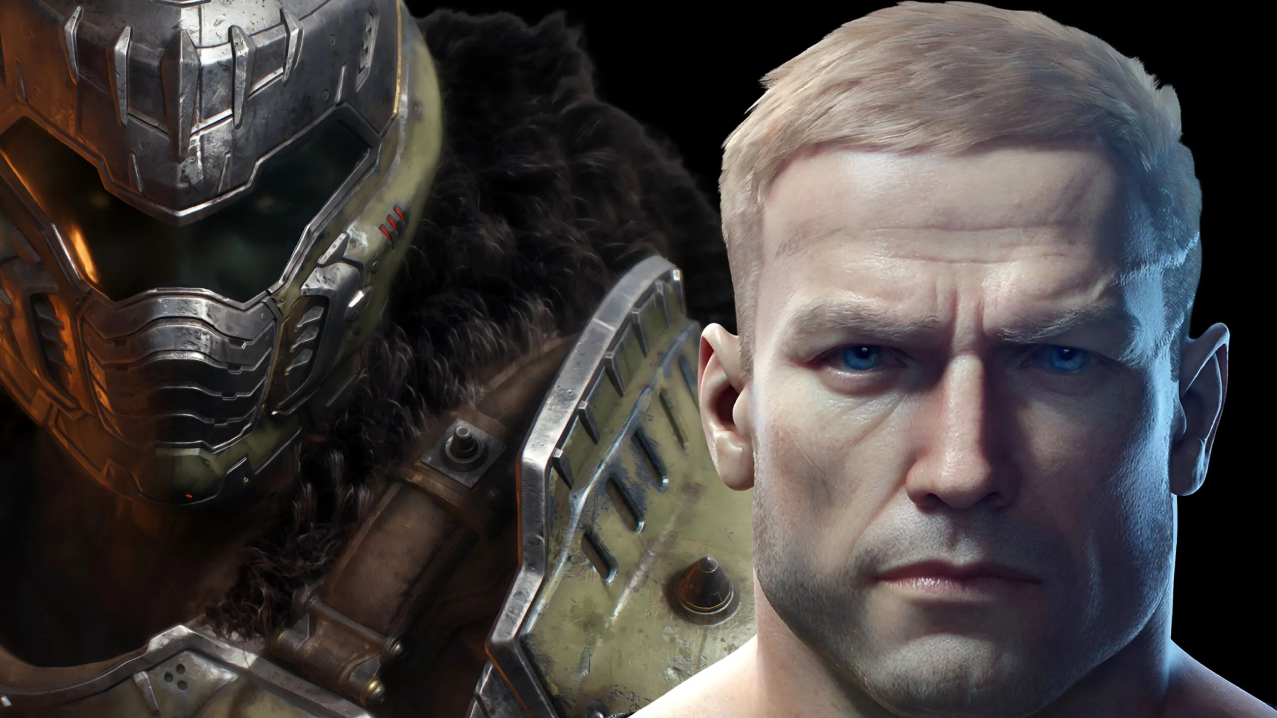 Doom Slayer và B.J. Blazkowicz (Wolfenstein), hai biểu tượng anh hùng &quot;old-school&quot; trong game FPS, đại diện cho bản sắc Doom.