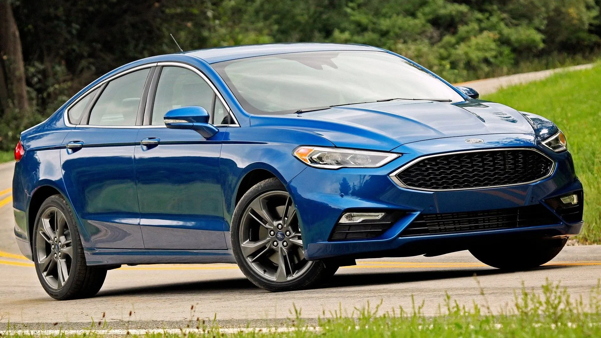 Ford Fusion V6 Sport 2017 màu xanh đậm, xe Mỹ cũ hiệu suất cao