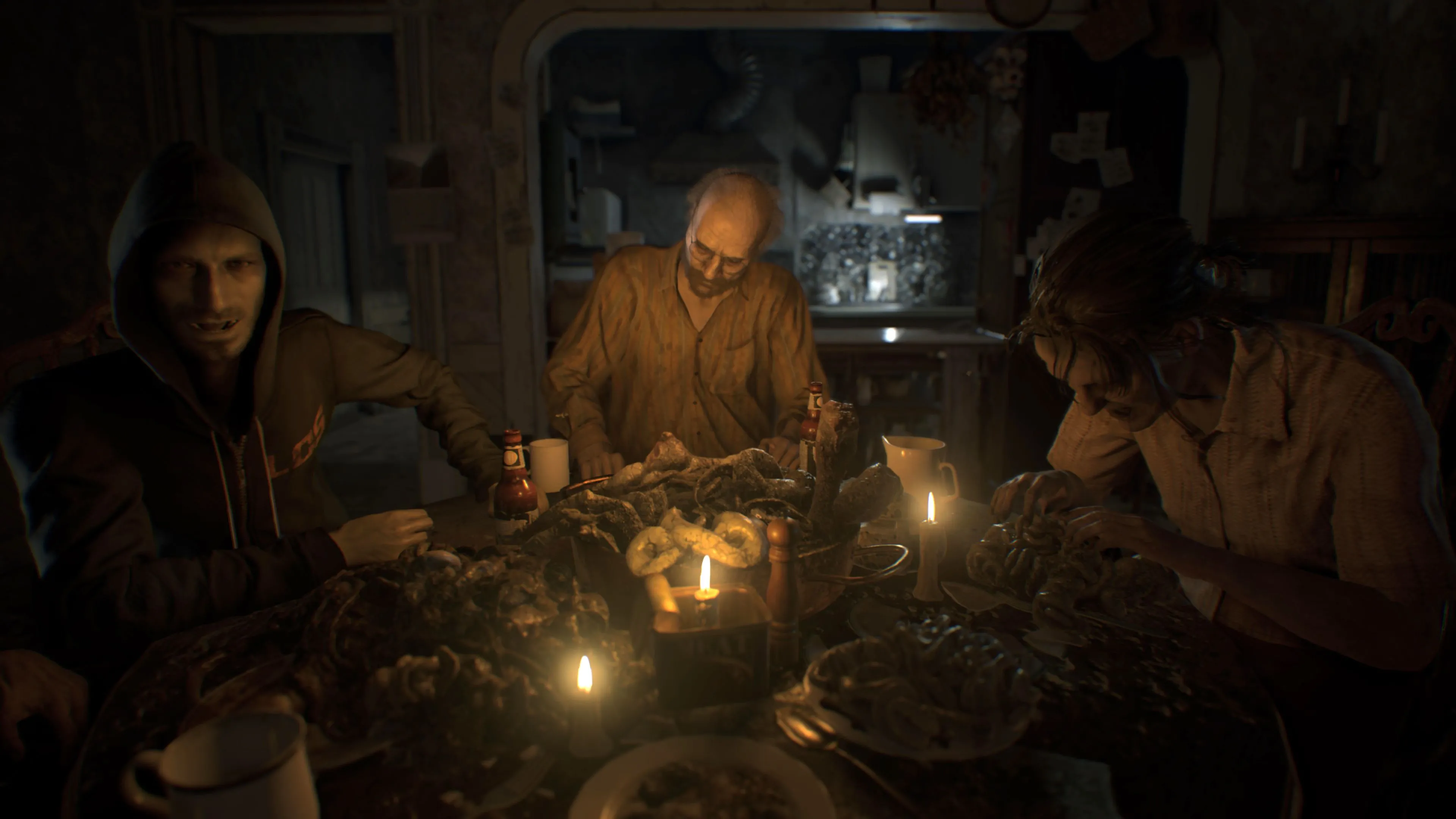 Gia đình Baker trong bữa tối rùng rợn của Resident Evil 7