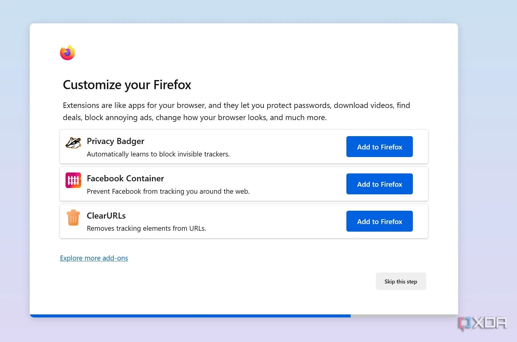 Giao diện cài đặt quyền riêng tư và bảo mật của trình duyệt Firefox, làm nổi bật khả năng chống theo dõi.