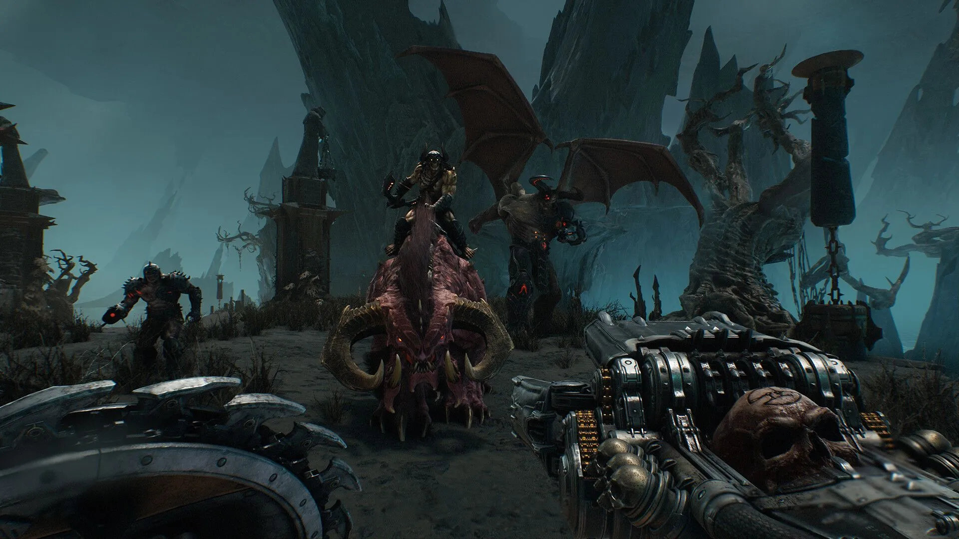 Giao diện chiến đấu FPS Doom The Dark Ages