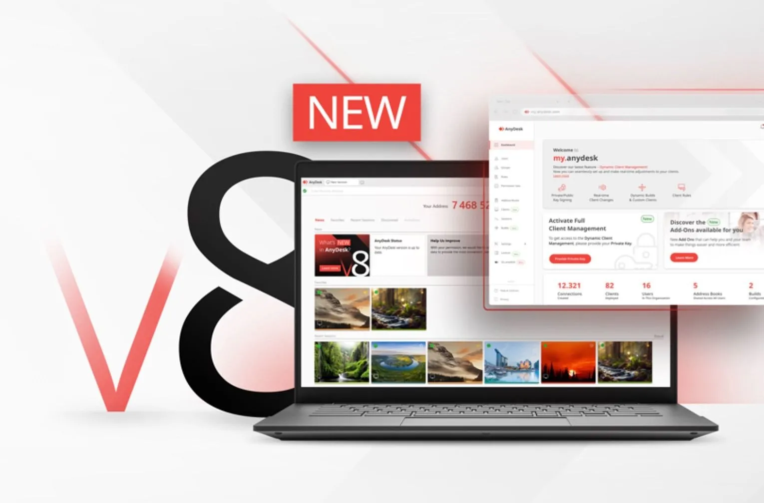 Giao diện chính của phần mềm AnyDesk