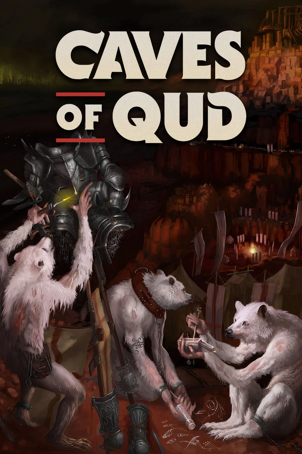 Giao diện đồ họa pixel-art và thế giới kỳ lạ của game roguelike Caves of Qud