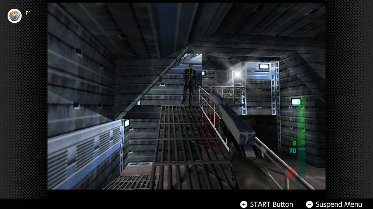 Giao diện game bắn súng Perfect Dark trên nền tảng Nintendo Switch