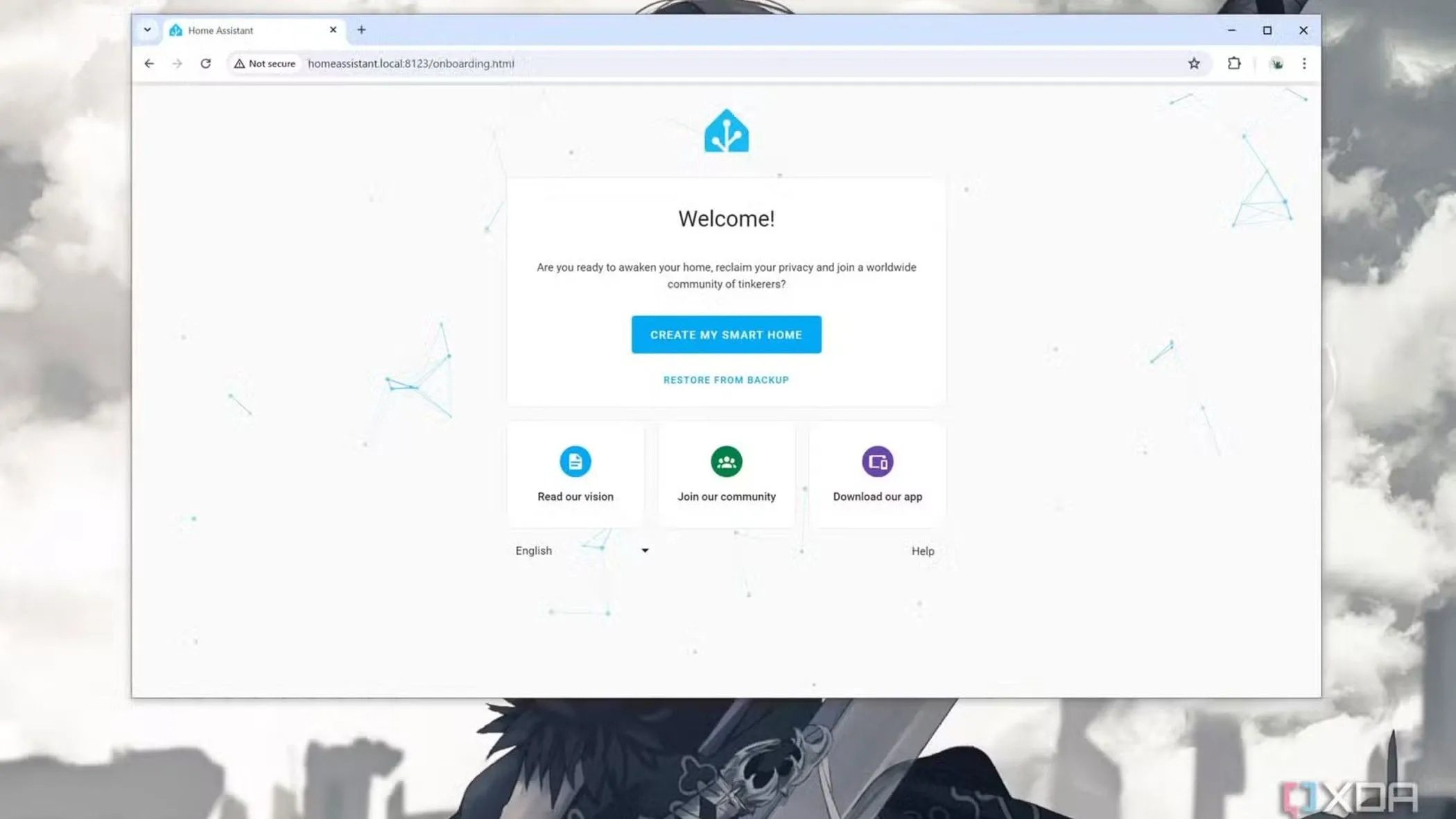 Giao diện Home Assistant hiển thị các thiết bị và trạng thái thông minh trong một home lab, cho phép tự động hóa hiệu quả.