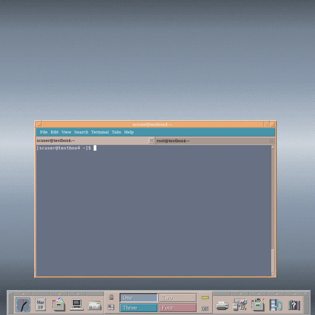Giao diện môi trường desktop NsCDE với phong cách Unix CDE cổ điển