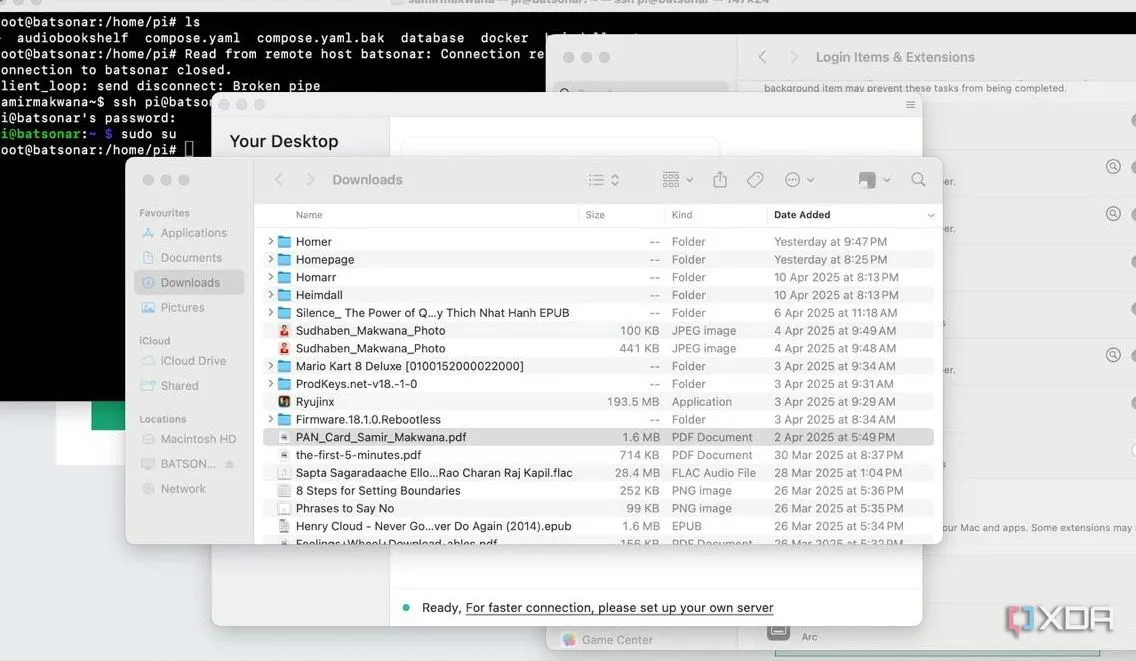 Giao diện RustDesk khi đang có một phiên kết nối