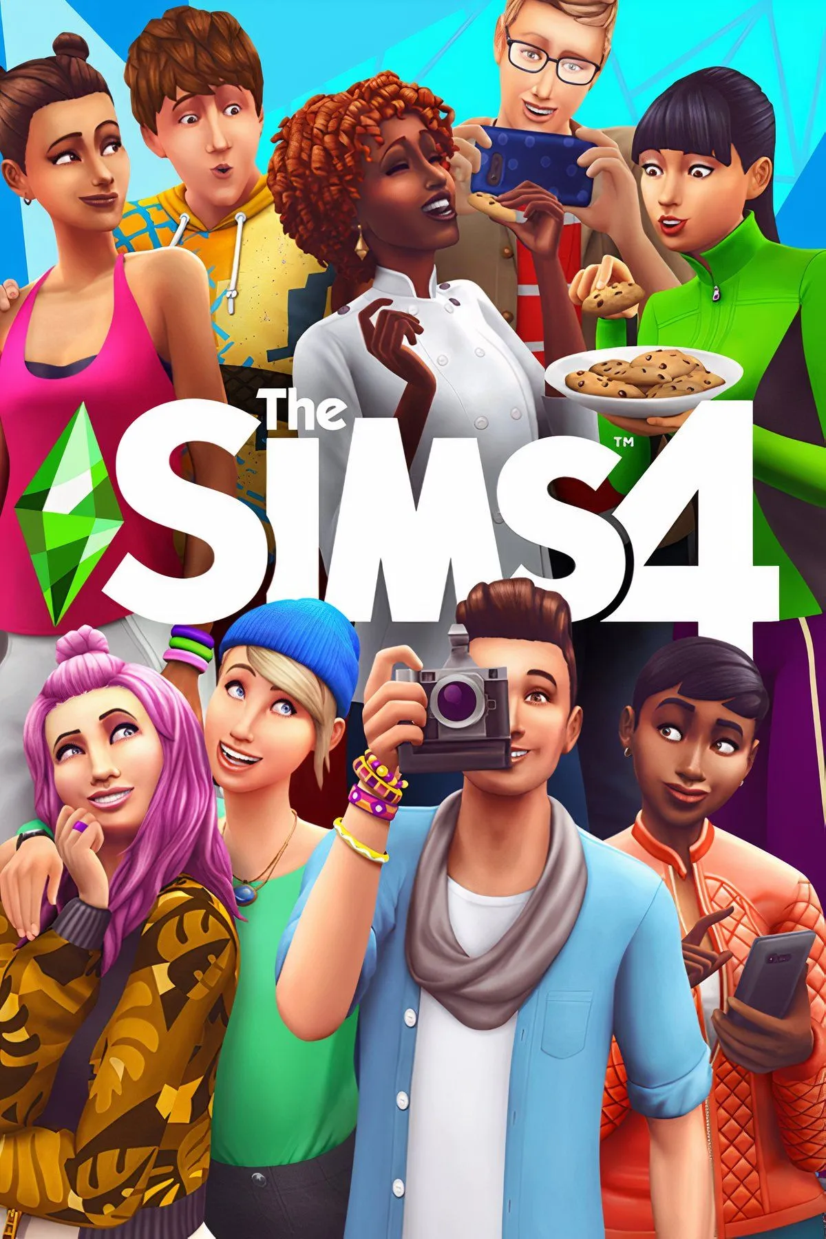 Giao diện tạo nhân vật và xây nhà trong game mô phỏng đời sống The Sims 4