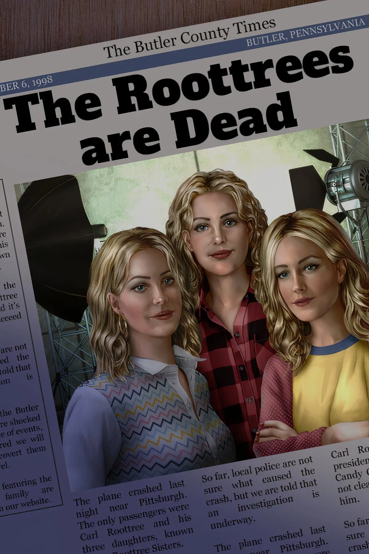 Giao diện tìm kiếm web cổ điển trong game giải đố điều tra The Roottrees Are Dead