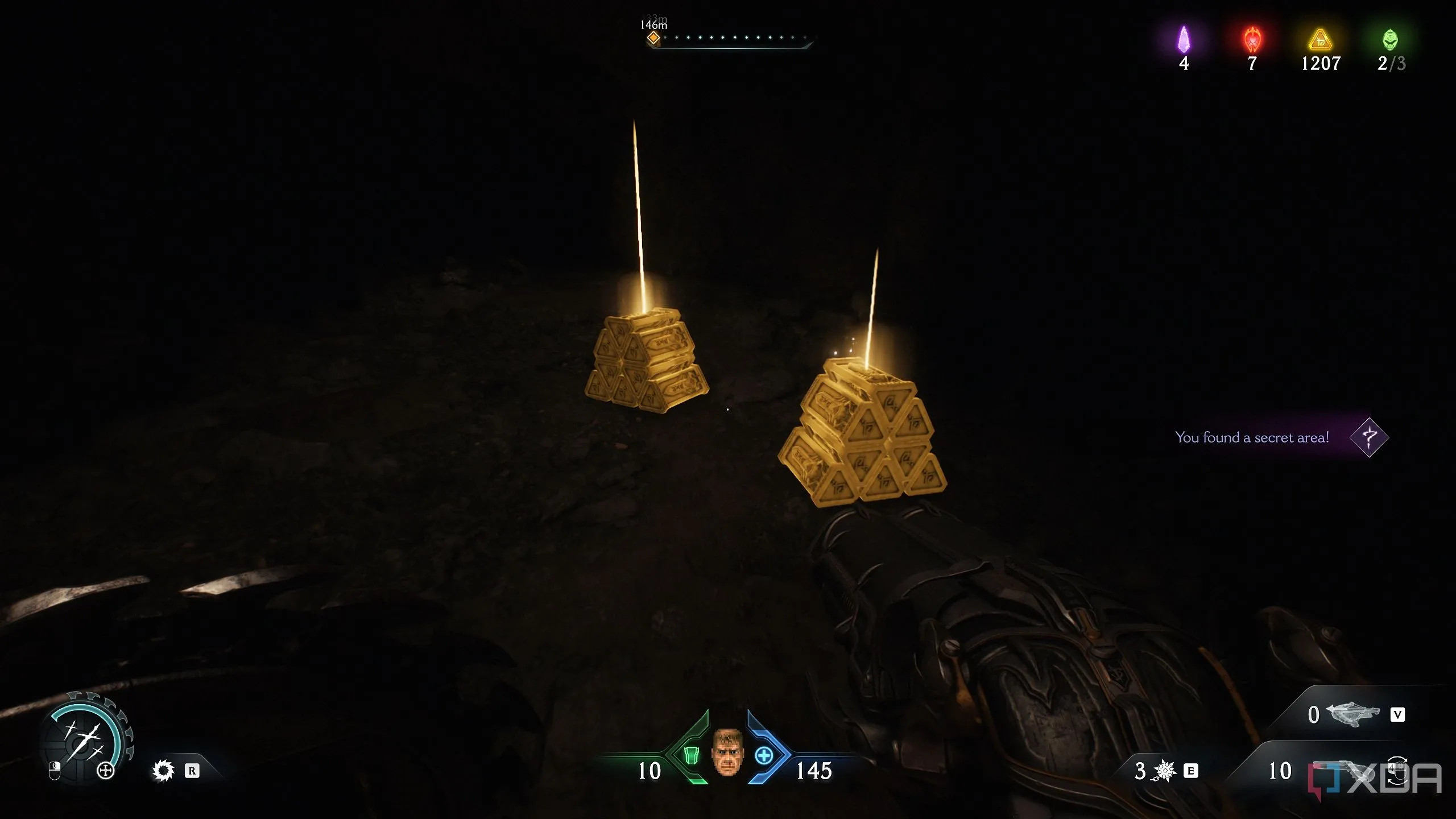 Hai chồng vàng trong khu vực bí mật 2 của Chapter 20 của Doom: The Dark Ages