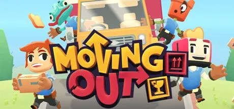 Hai nhân vật đang khiêng đồ trong game Moving Out