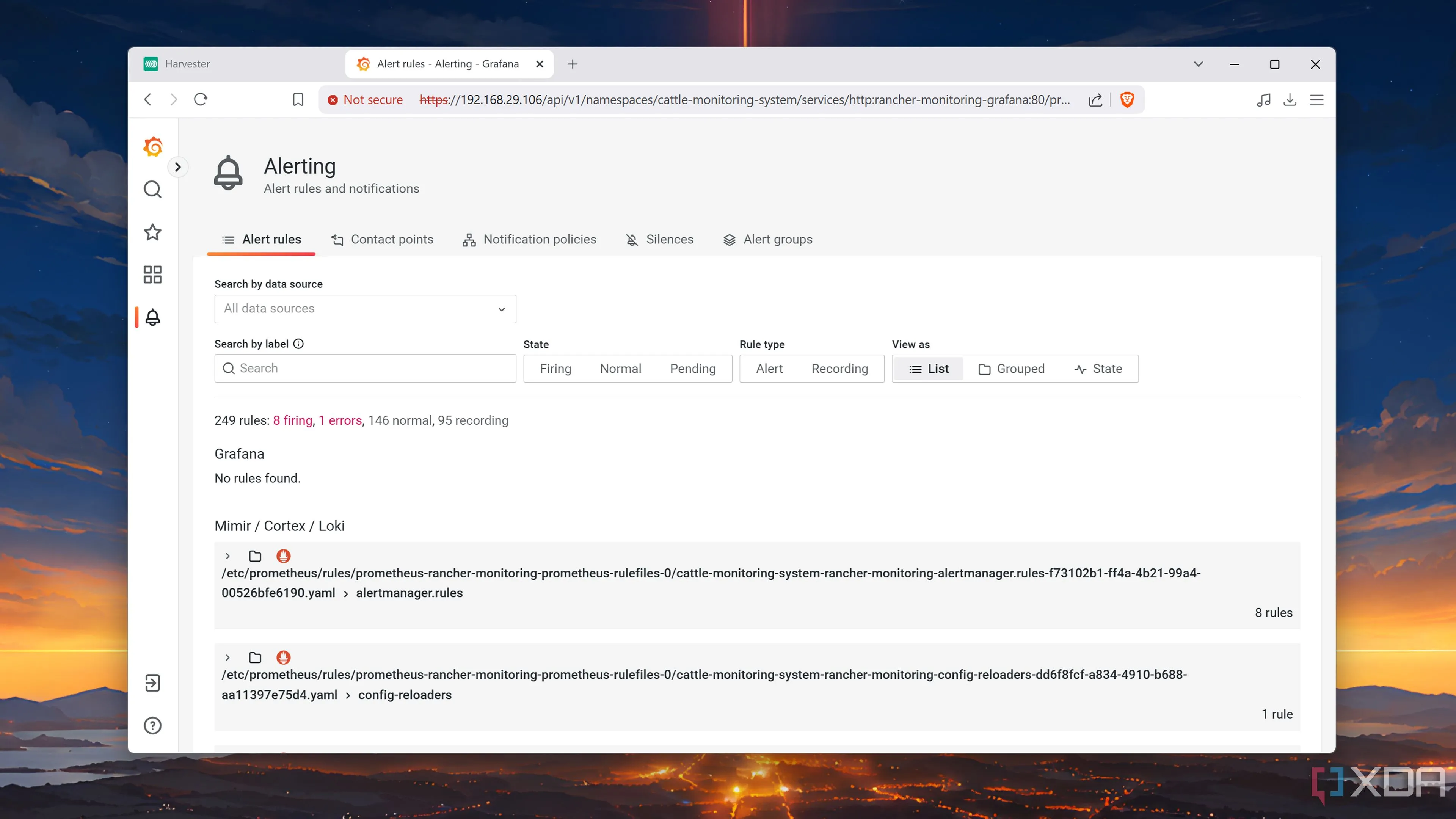 Harvester tích hợp Prometheus và Grafana để giám sát hiệu quả