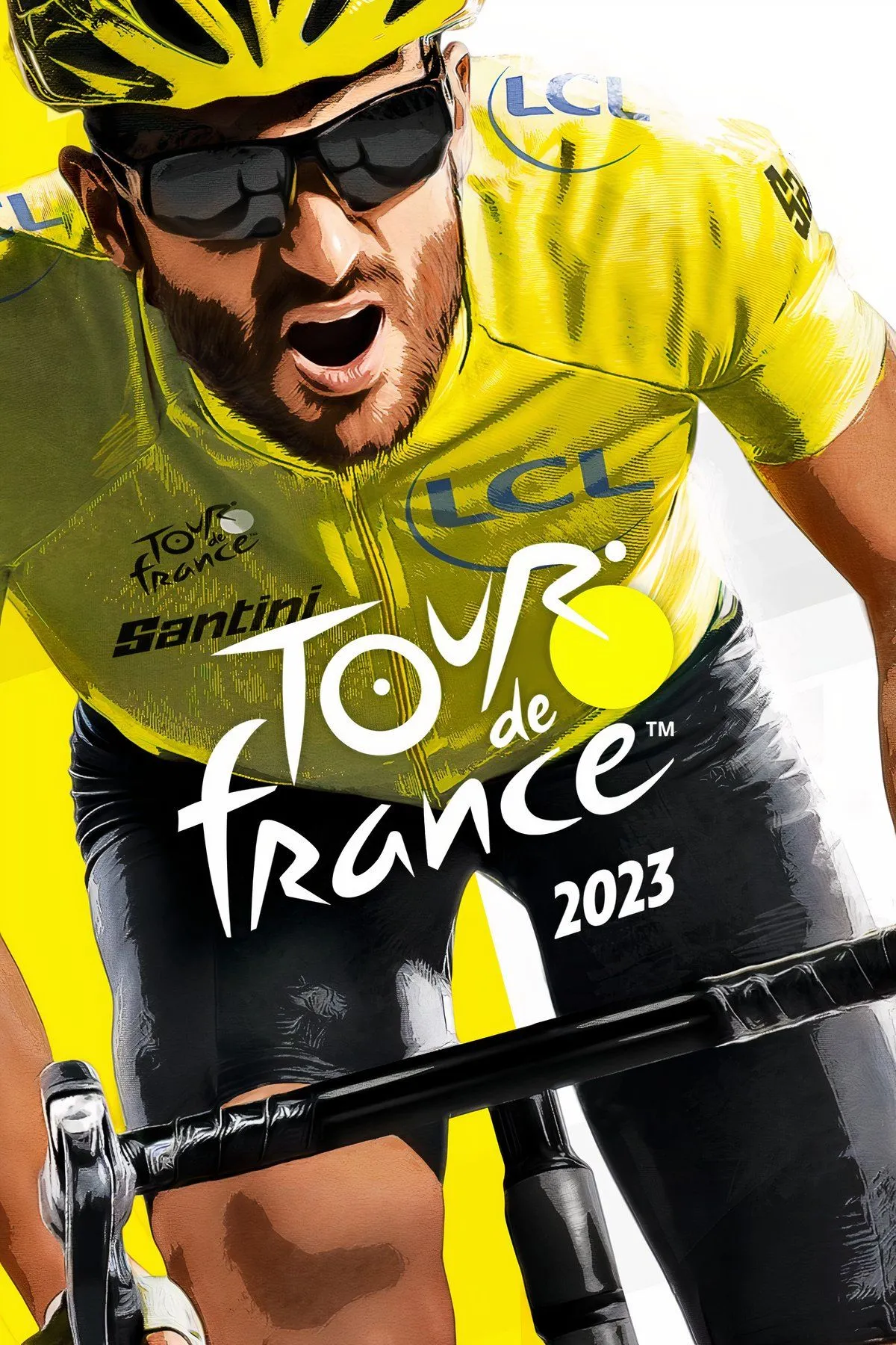 Hình ảnh các vận động viên đạp xe tranh tài trong game Tour de France 2023