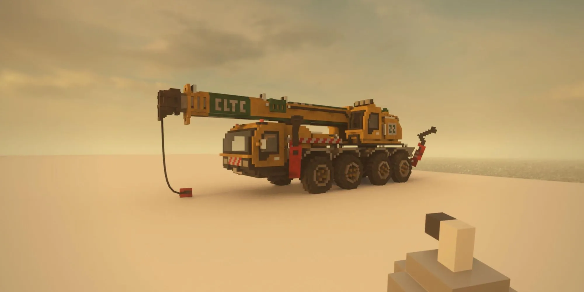 Hình ảnh chiếc xe tải tiện ích trong tựa game Teardown, minh họa cho sự sáng tạo của game indie trên Steam