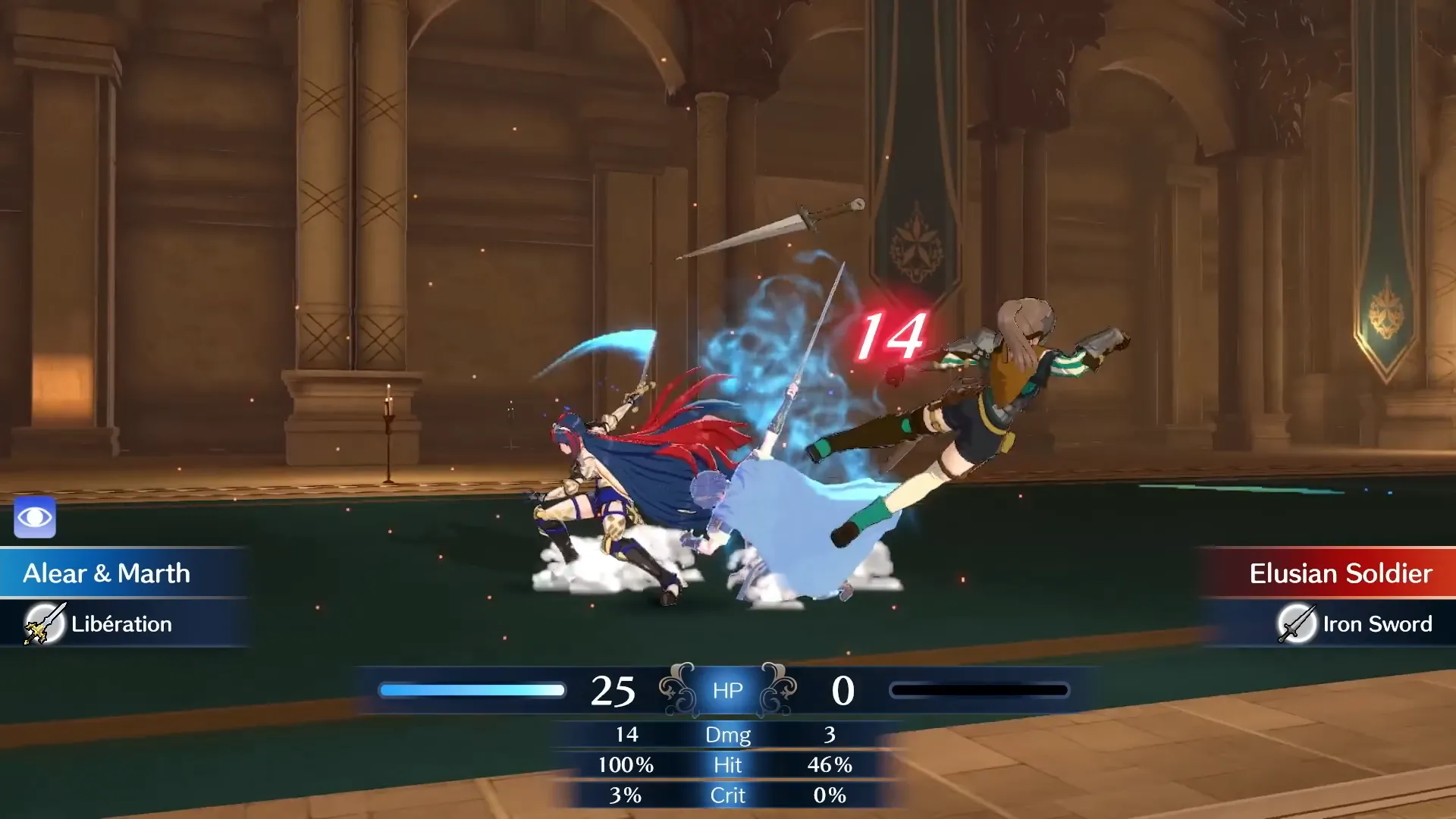 Hình ảnh chiến đấu trong Fire Emblem Engage, minh họa cơ chế permadeath đầy thách thức.