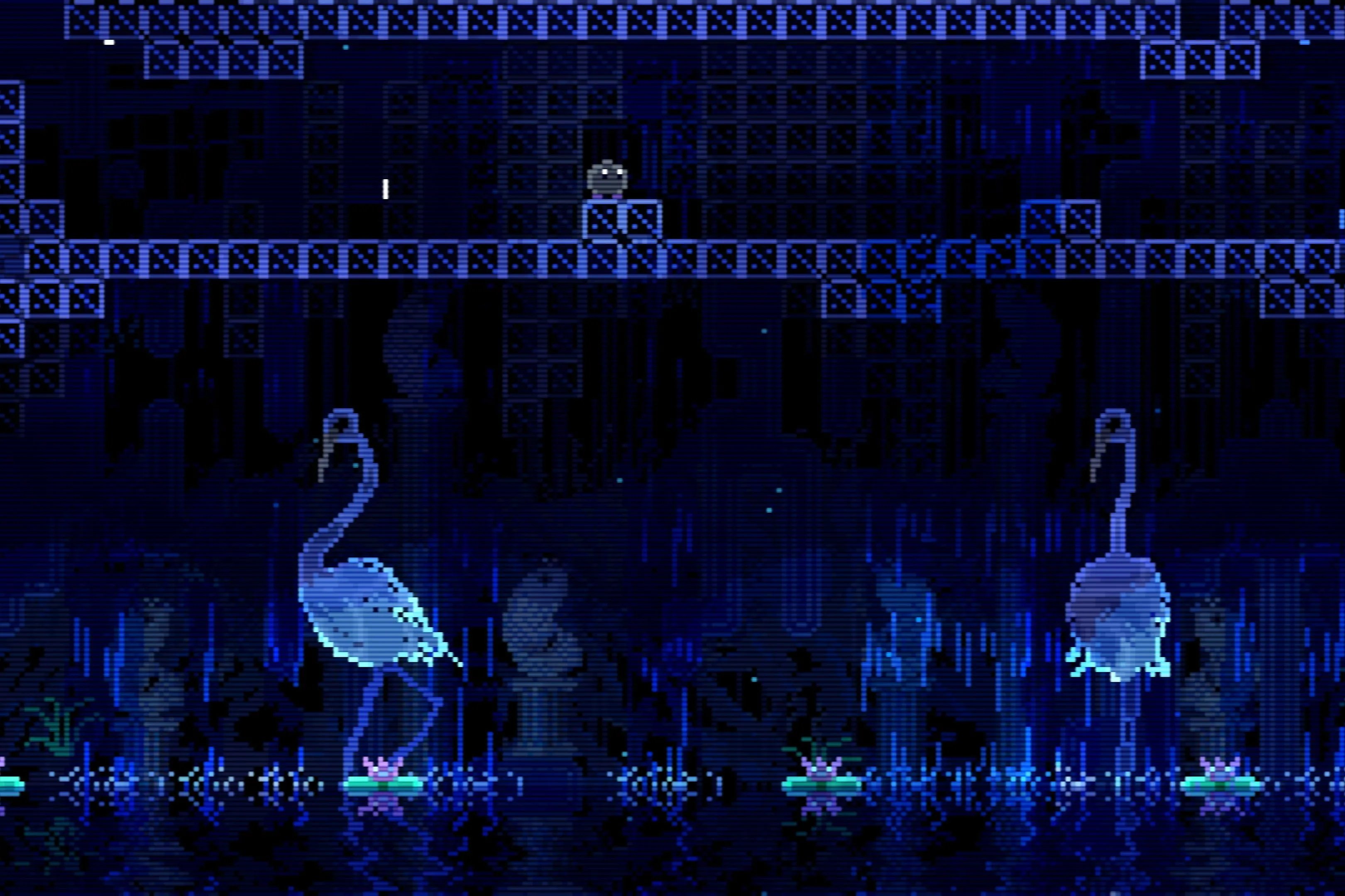 Hình ảnh đồ họa pixel art độc đáo trong game Animal Well