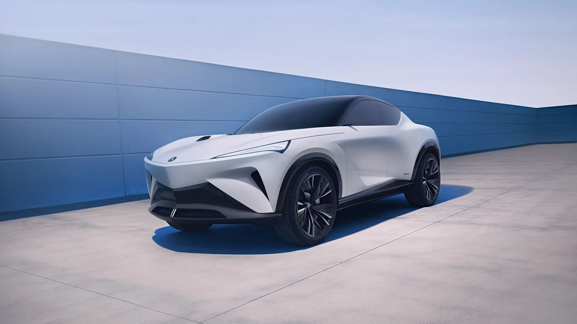 Hình ảnh góc 3/4 phía trước của Acura Performance EV Concept