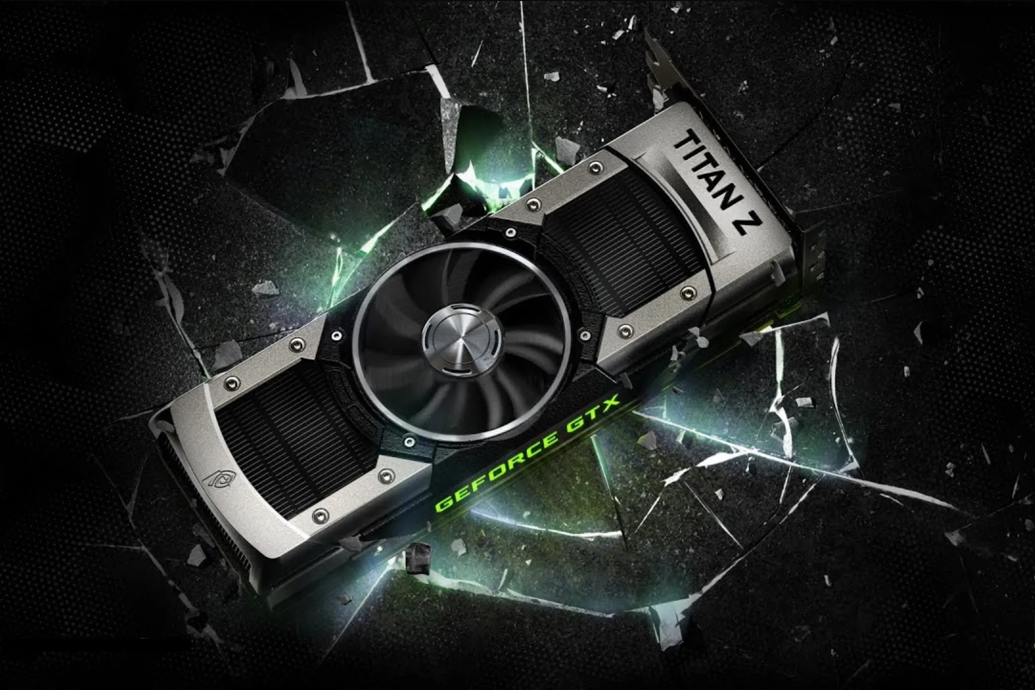 Hình ảnh minh họa card đồ họa Nvidia Titan Z, một GPU hiệu năng cao với công suất lớn