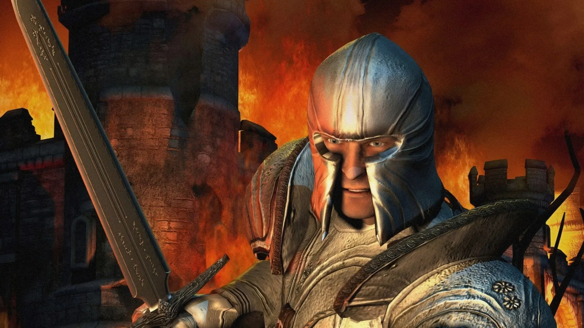 Hình ảnh nghệ thuật của The Elder Scrolls IV: Oblivion, biểu tượng của tựa game nhập vai thế giới mở sắp có bản remake