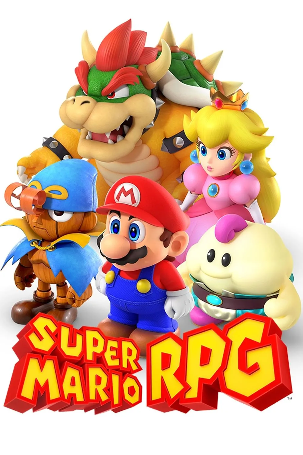 Hình ảnh nhân vật Mario trong game Super Mario RPG phiên bản Nintendo Switch với phong cách đồ họa độc đáo