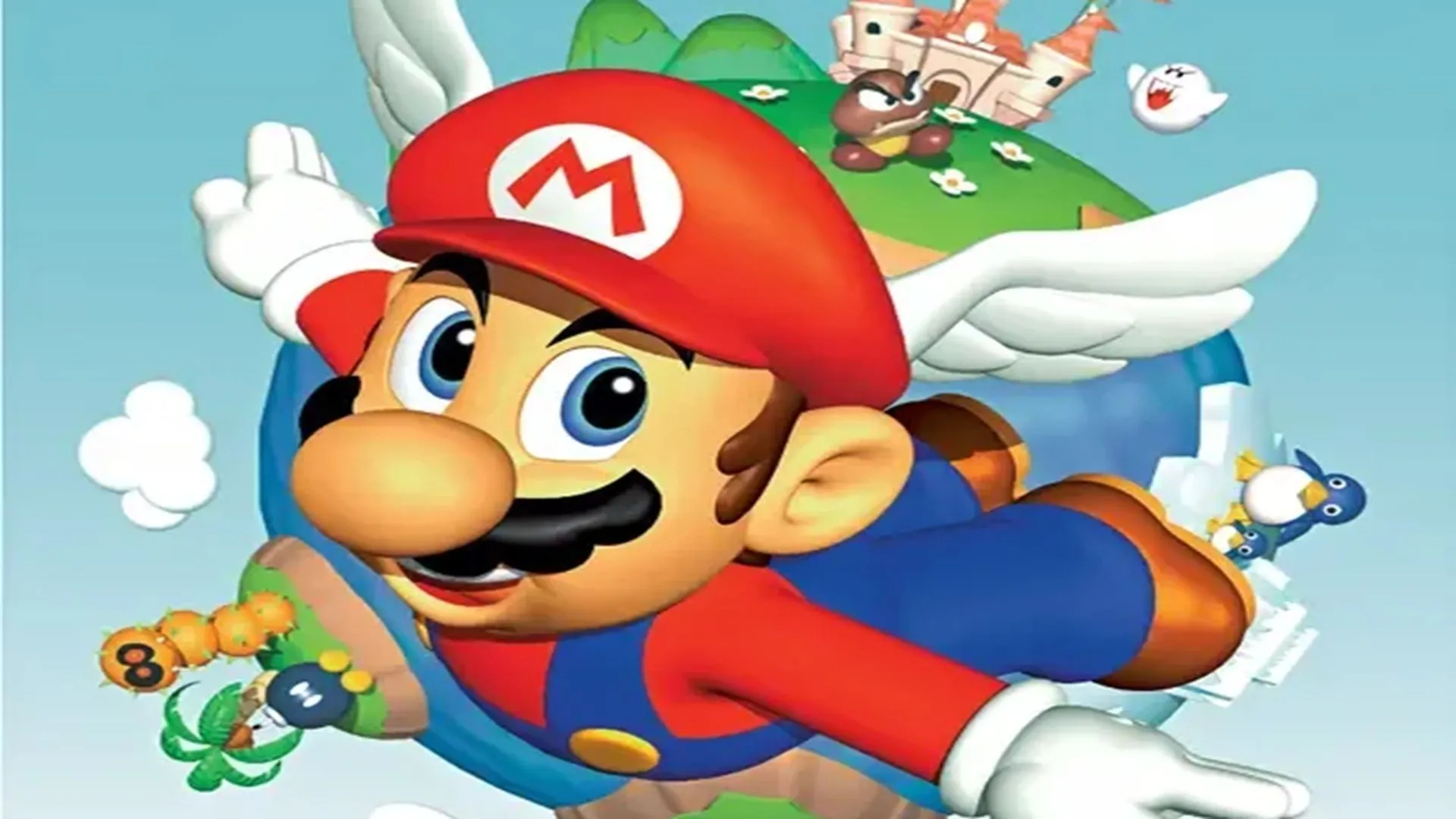 Hình ảnh quảng cáo cho Super Mario 64 trên Nintendo 64
