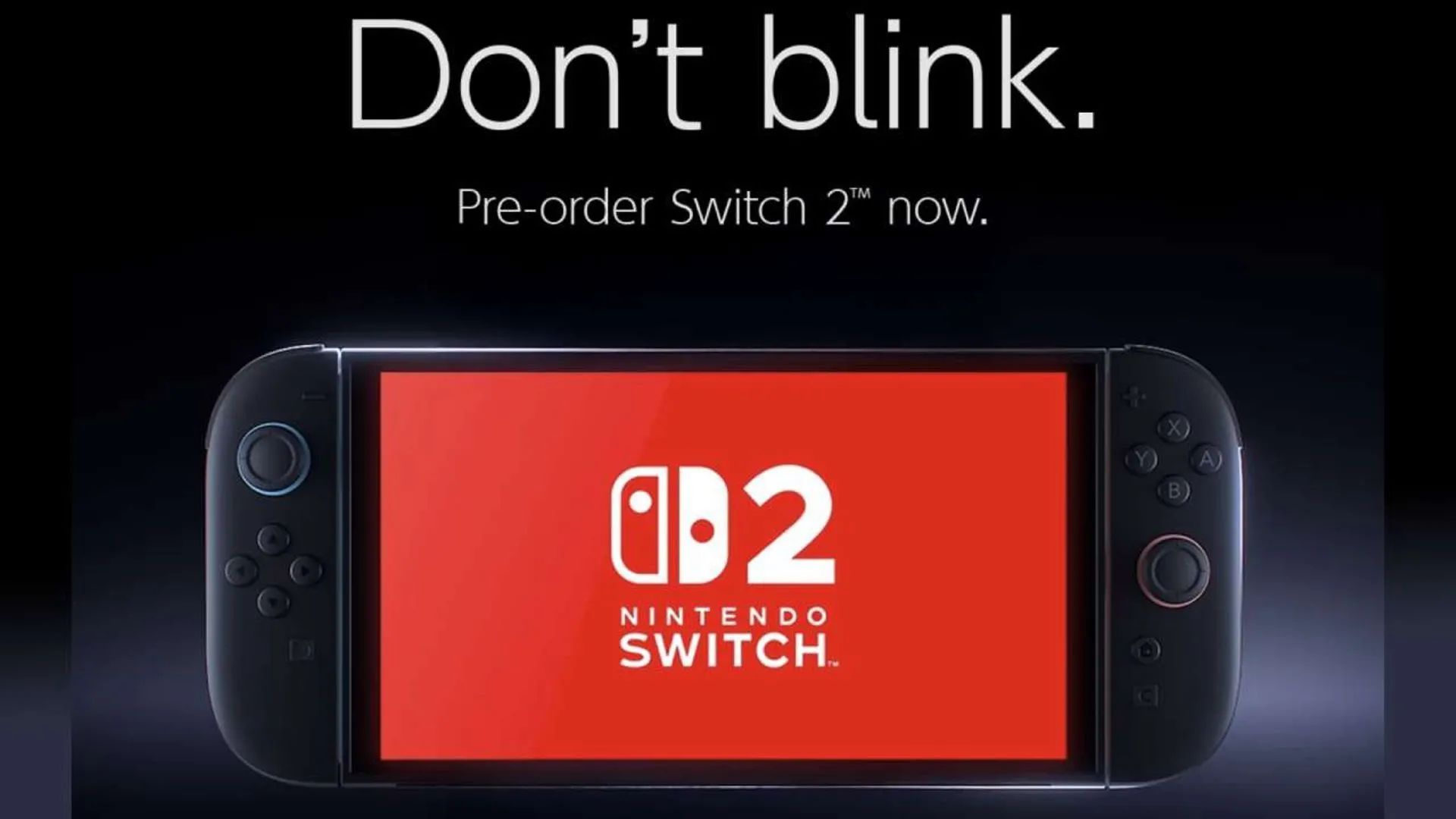 Hình ảnh quảng cáo của GameStop khuyến khích đặt hàng trước Nintendo Switch 2
