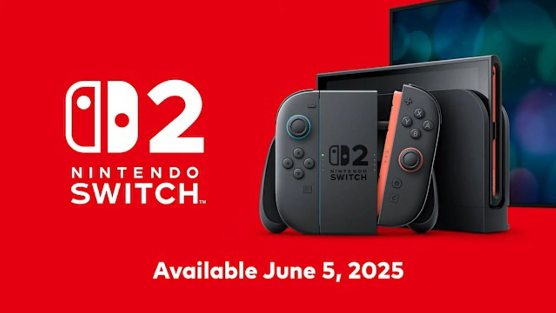 Hình ảnh quảng cáo Nintendo Switch 2 với ngày ra mắt, gợi nhắc về thiết bị chơi game và xu hướng giá