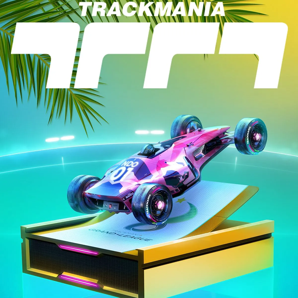 Hình ảnh sản phẩm của game đua xe Trackmania, tập trung vào tốc độ, đường đua đầy thử thách và kỹ năng điều khiển xe chính xác.
