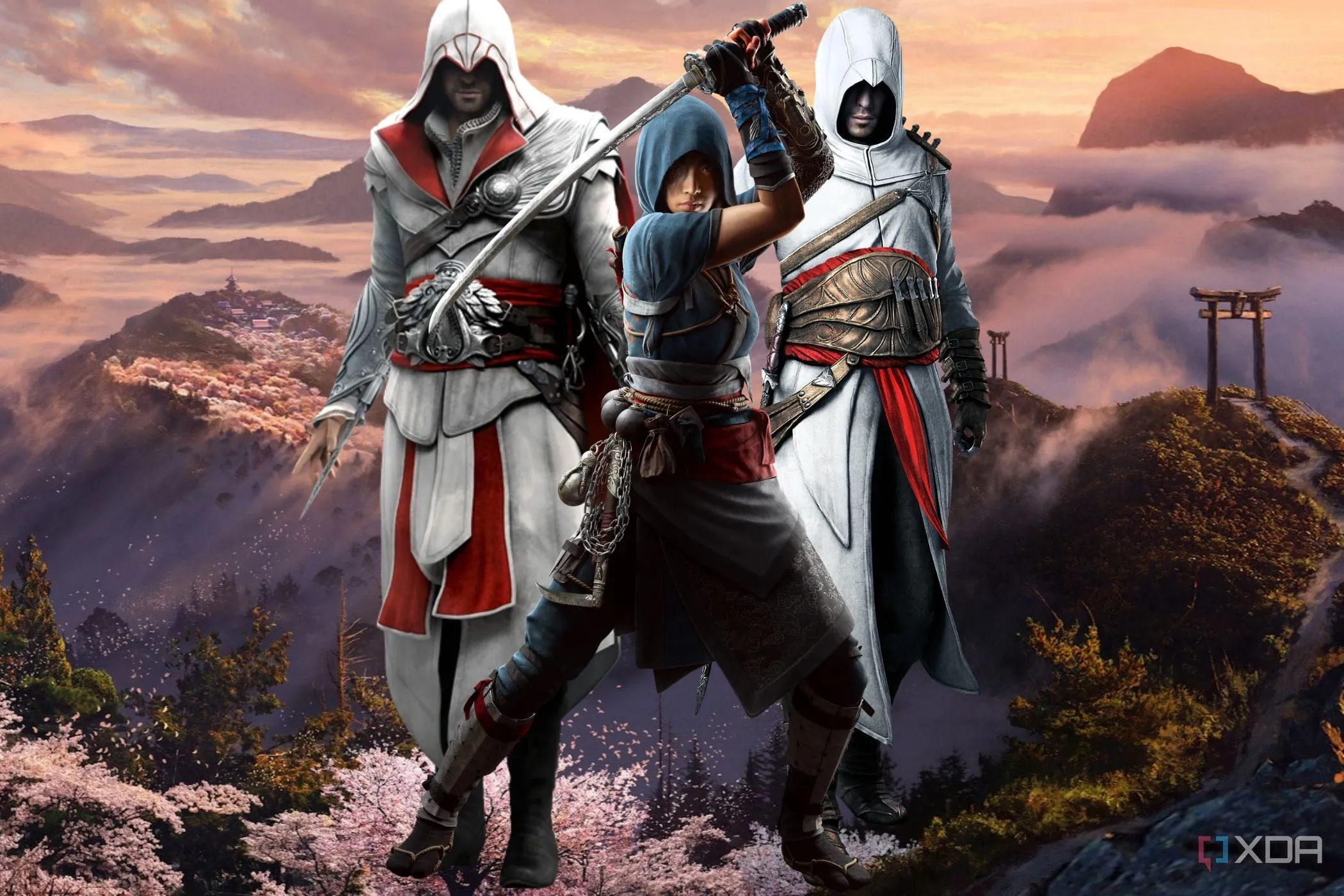 Hình ảnh sát thủ trong Assassin's Creed Shadows, tựa game thế giới mở lấy bối cảnh Nhật Bản.
