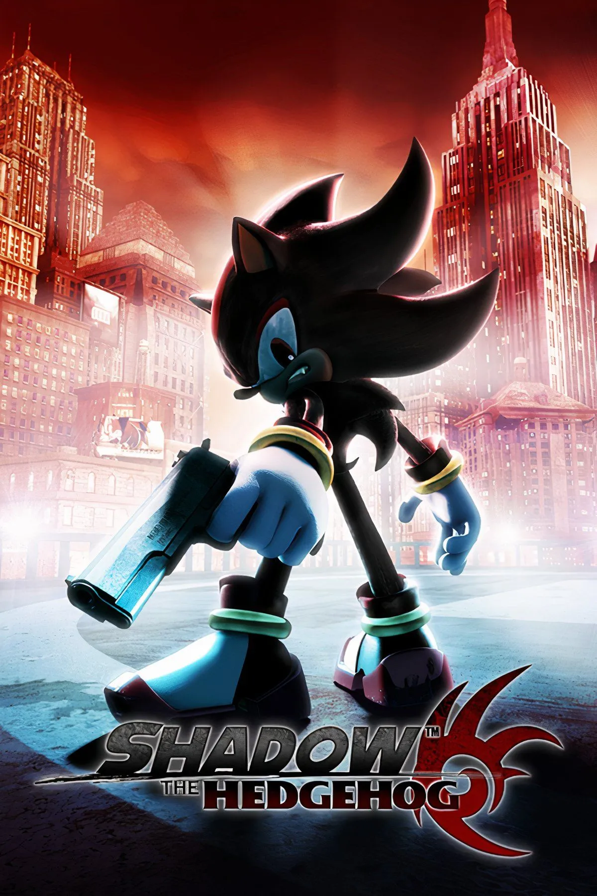 Hình ảnh Shadow the Hedgehog với phong cách edgy