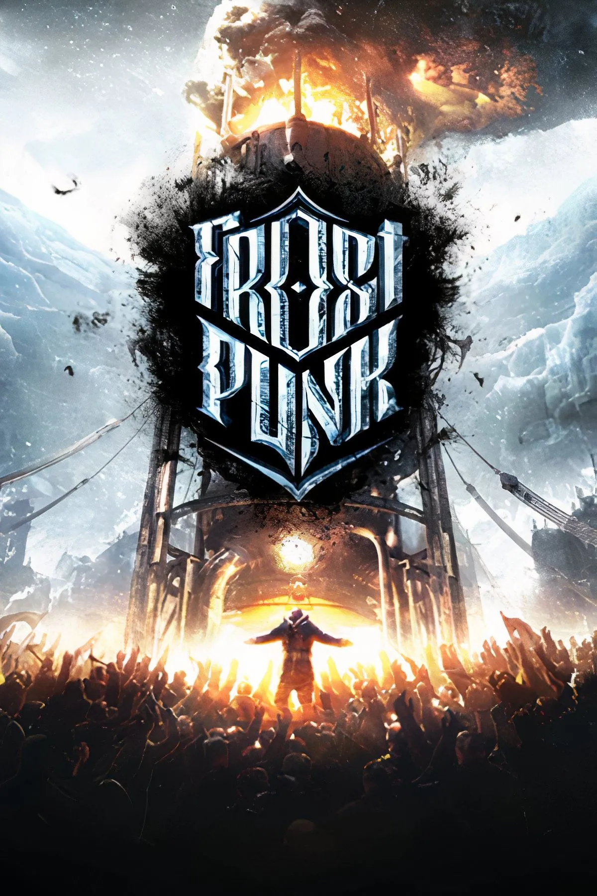 Hình ảnh thành phố băng giá trong game Frostpunk