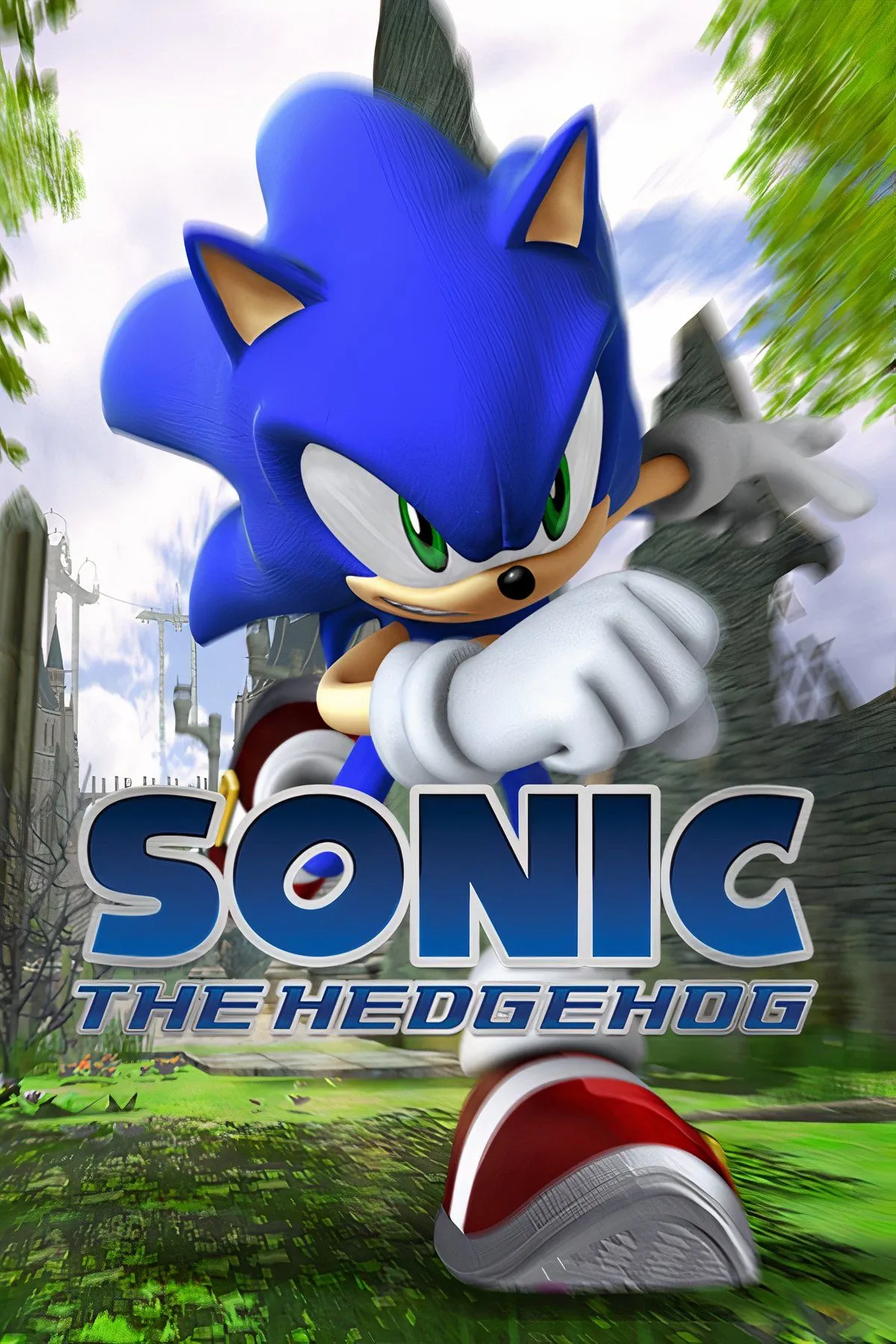Hình ảnh tổng hợp từ game Sonic the Hedgehog (2006) với các nhân vật chính