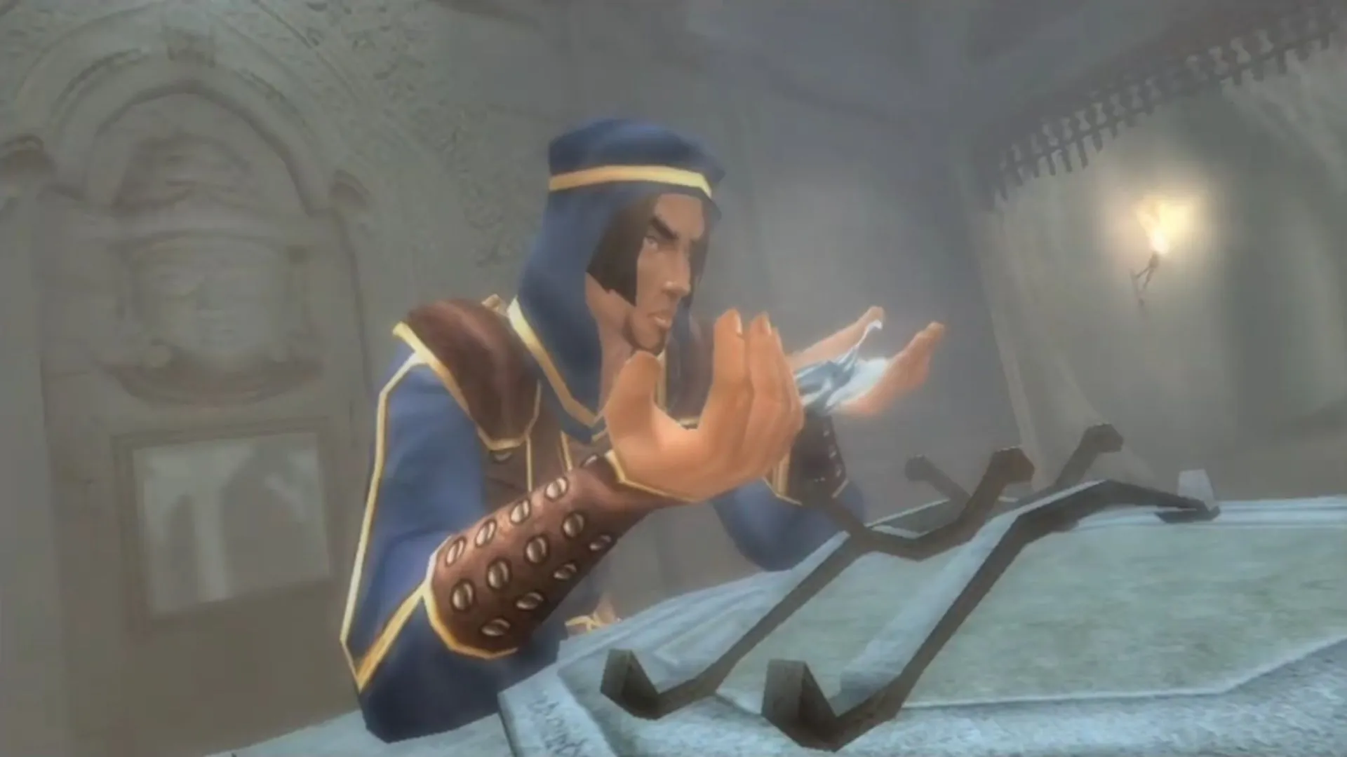 Hoàng tử phát hiện Dagger of Time trong Prince of Persia: The Sands of Time