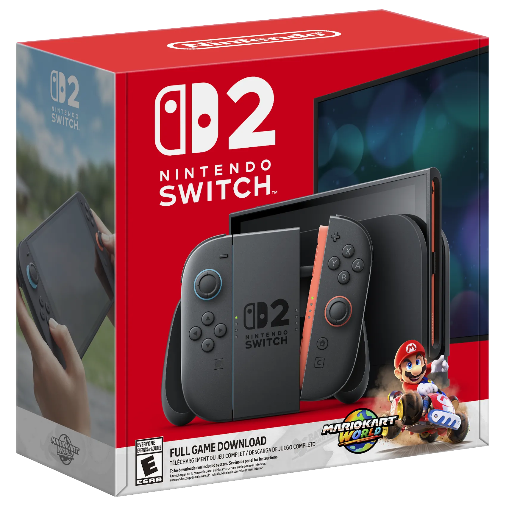 Hộp game bundle Nintendo Switch 2 cùng Mario Kart World