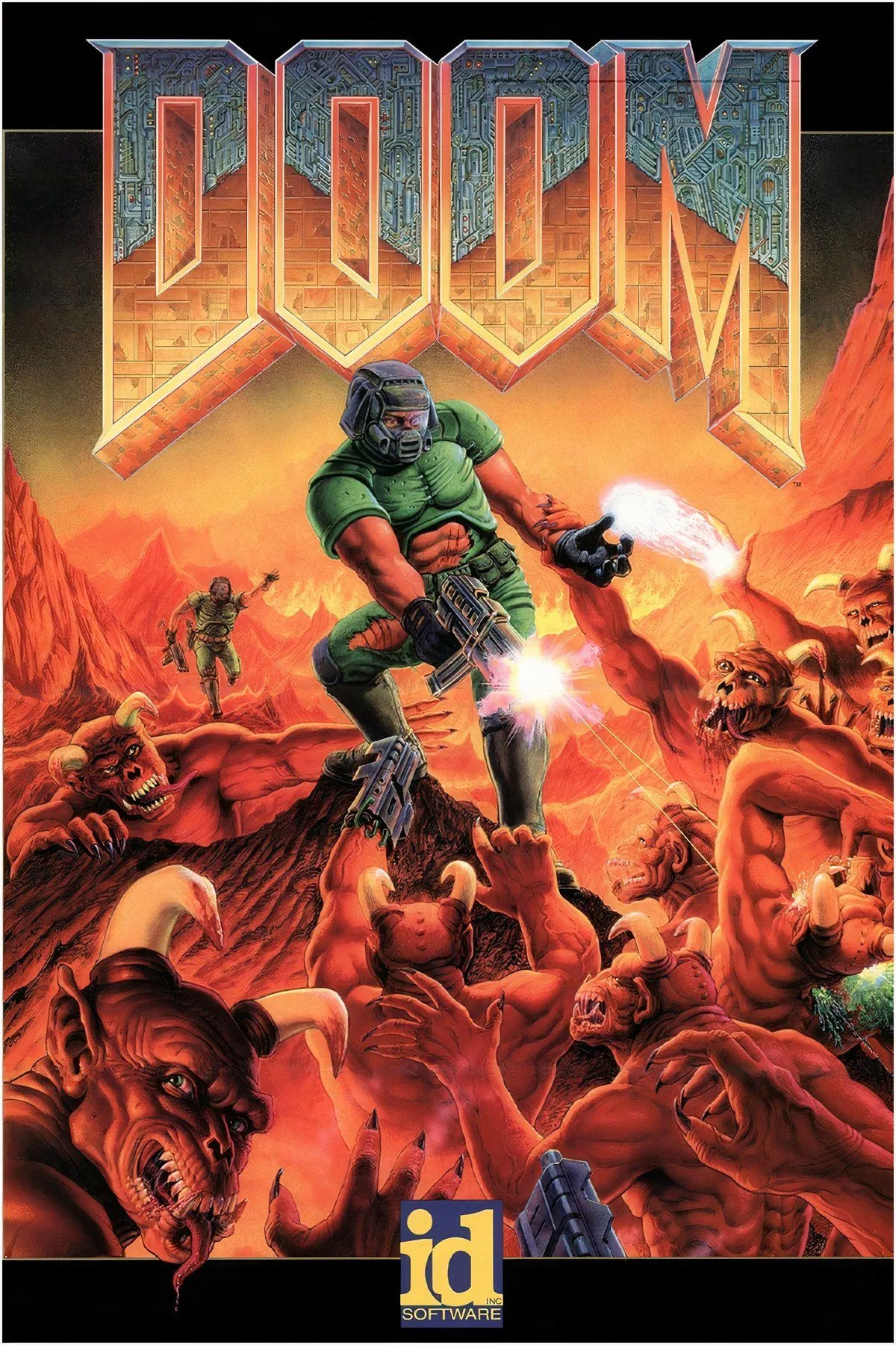 Hộp Long Box của game Doom trên PS1, phiên bản cực kỳ giá trị cho nhà sưu tầm.