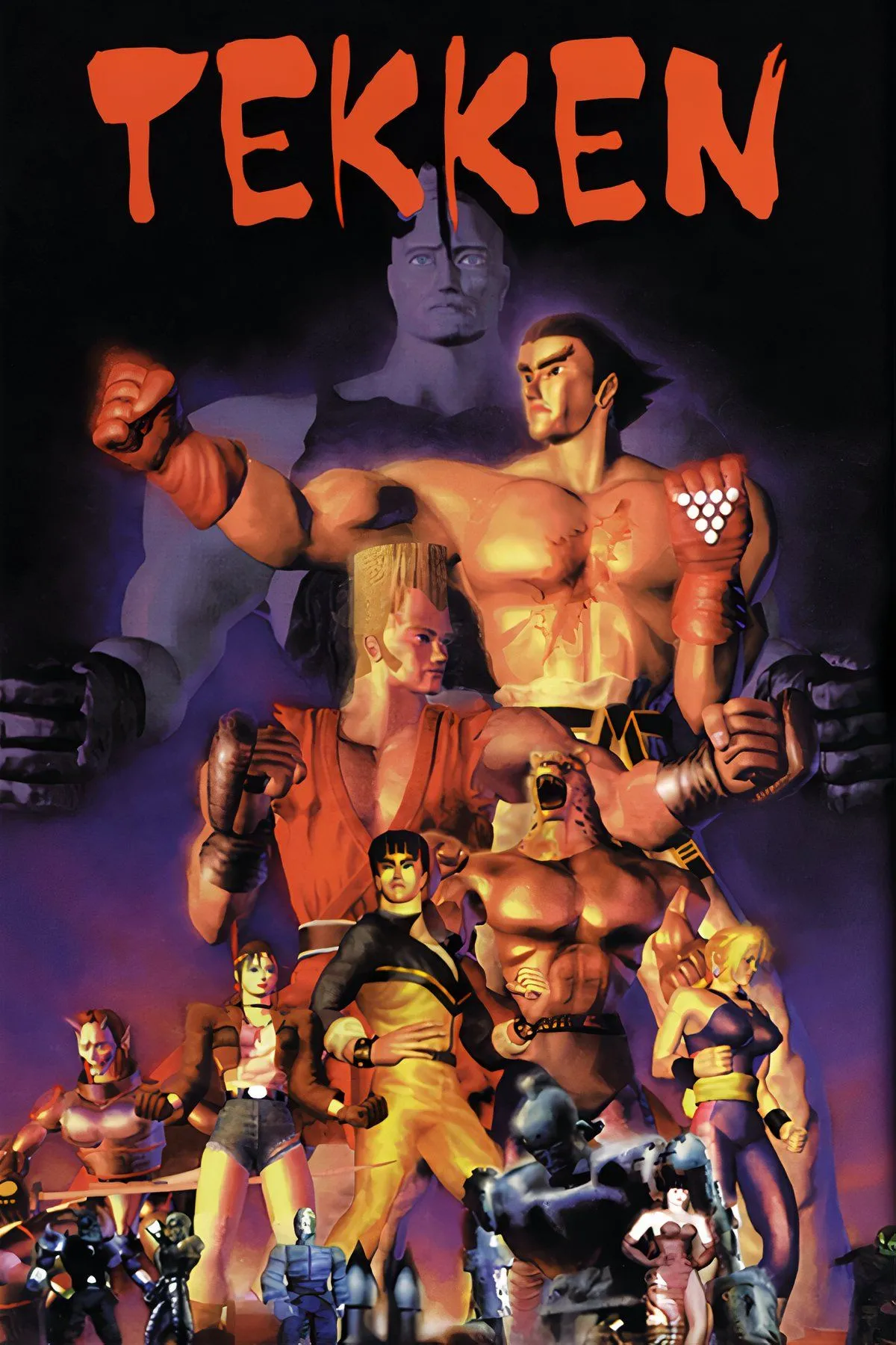 Hộp Long Box game Tekken cho PS1, một trong những game đối kháng đầu tiên và đắt giá.