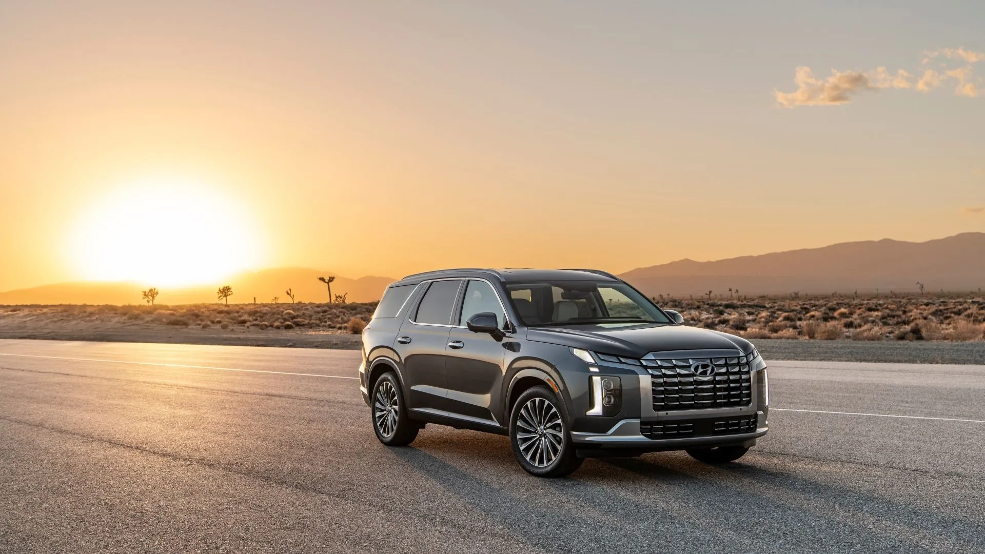 Hyundai Palisade 2025 màu trắng tinh tế với thiết kế sang trọng và hiện đại