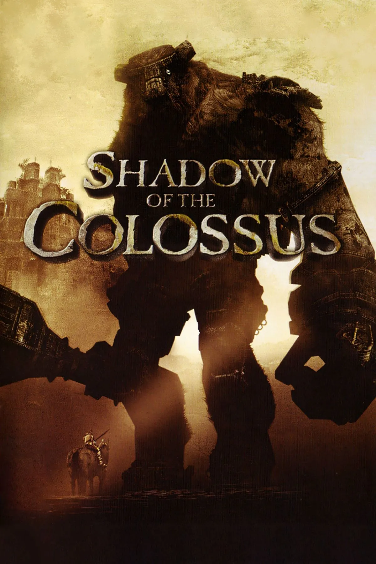 Kỵ sĩ Wander đối mặt với một Colossus khổng lồ trong Shadow of the Colossus