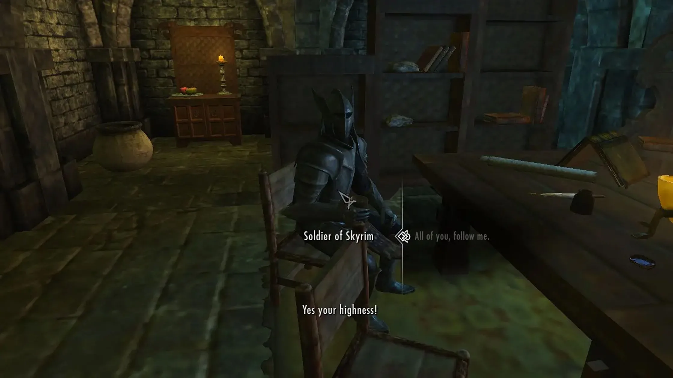 Lễ đăng quang trở thành Đại Vương Skyrim trong mod Become High King of Skyrim