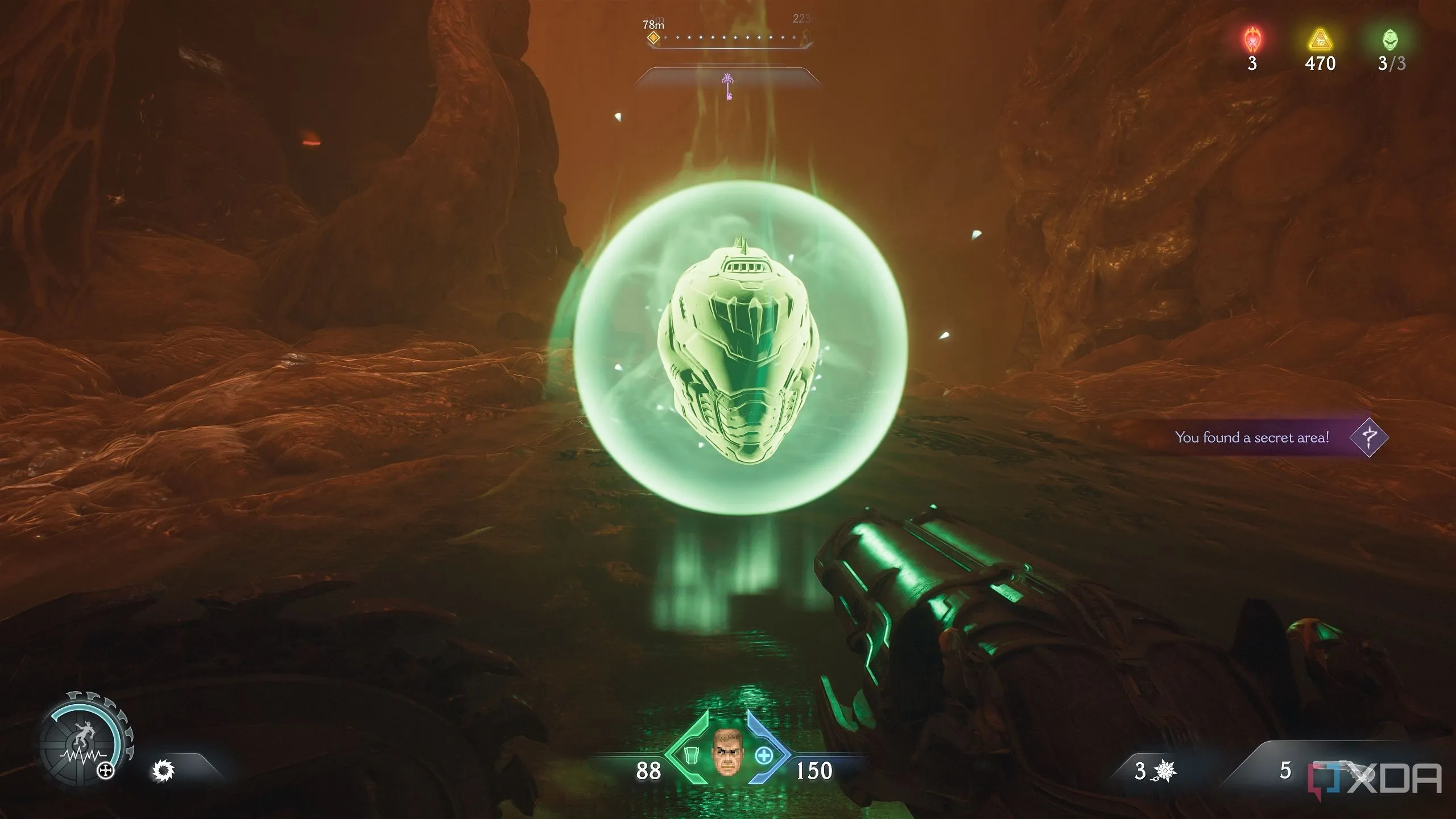 Life Sigil trong khu vực bí mật 10 của Doom The Dark Ages Chương 10
