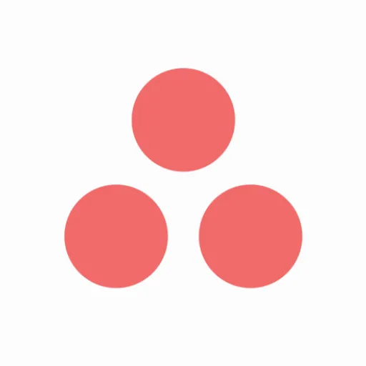 Logo Asana màu xanh dương