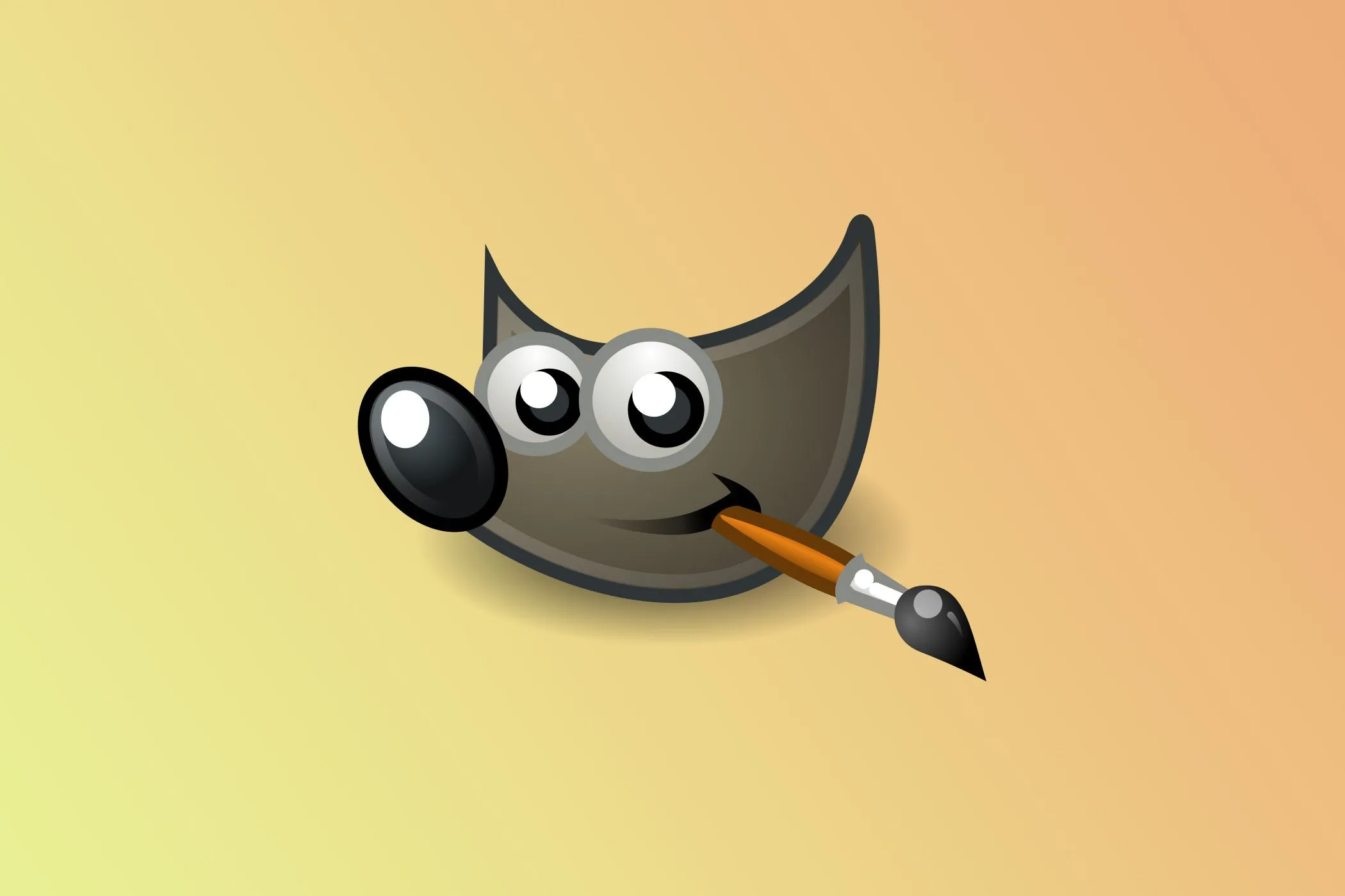 Logo GIMP màu xanh trên nền tối, đại diện cho bản cập nhật lớn của phần mềm chỉnh sửa ảnh mã nguồn mở