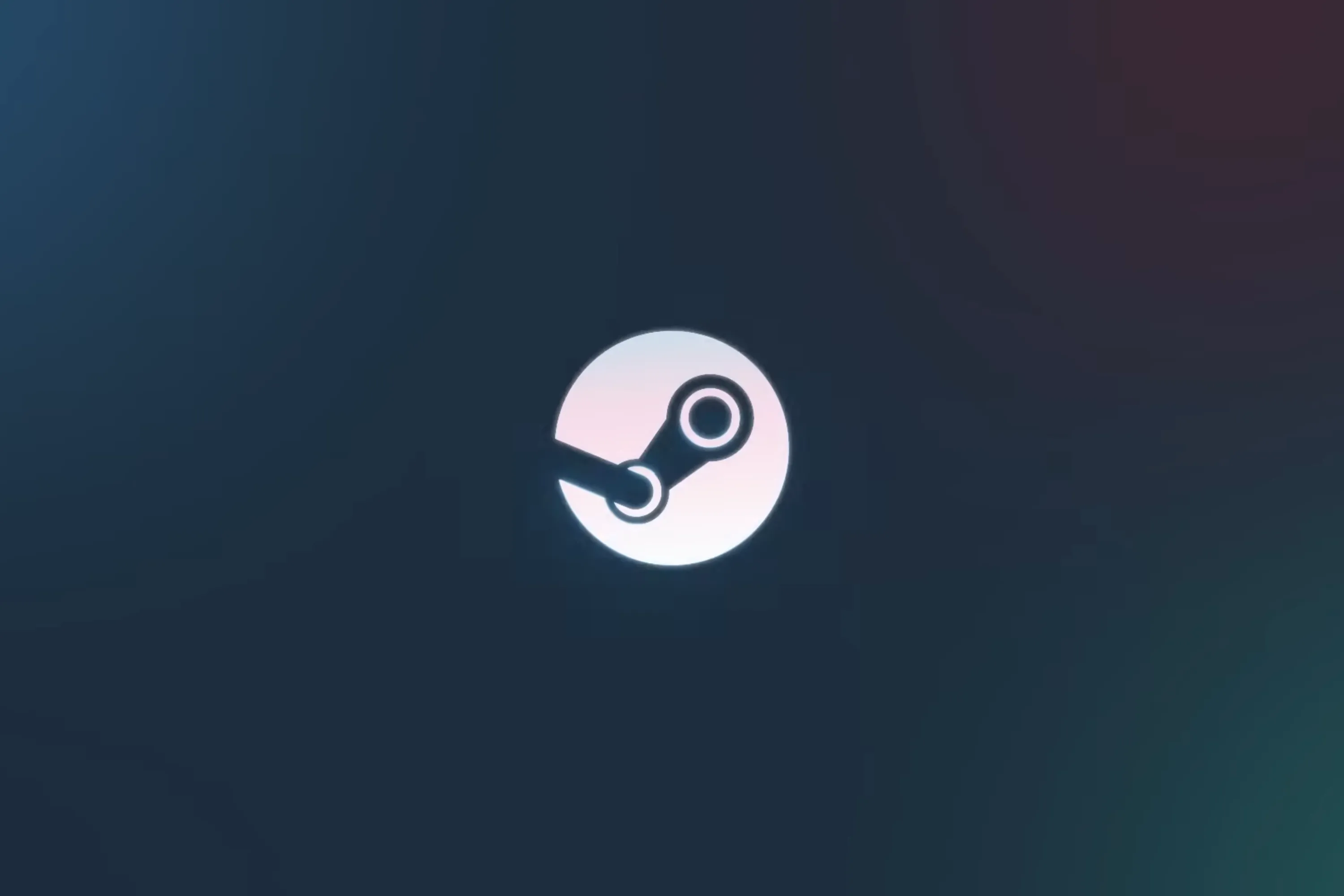 Logo Steam trên nền gradient