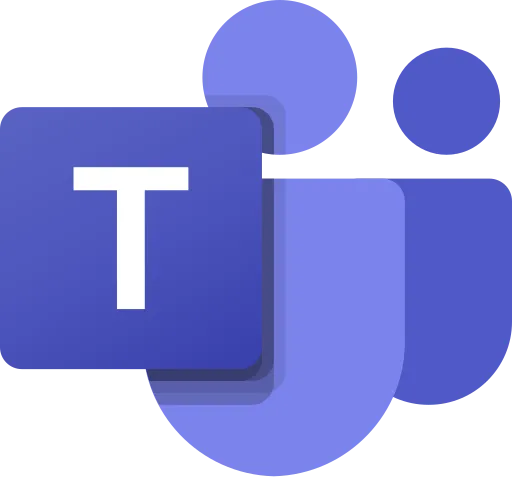Logo ứng dụng Microsoft Teams màu xanh đậm.
