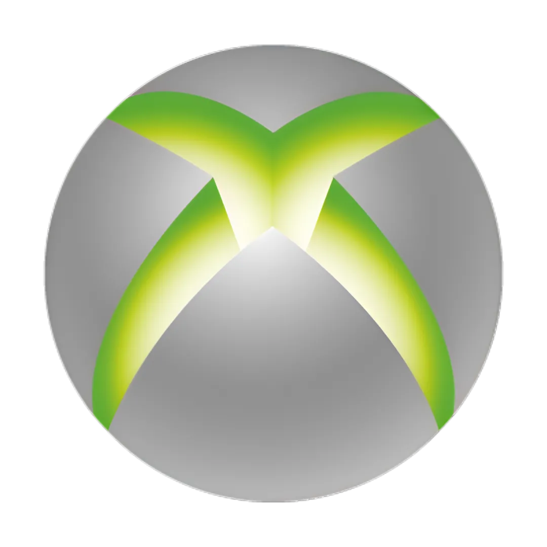 Logo Xbox 360, biểu tượng của thế hệ console thứ bảy với đồ họa chân thực và trải nghiệm online đột phá.