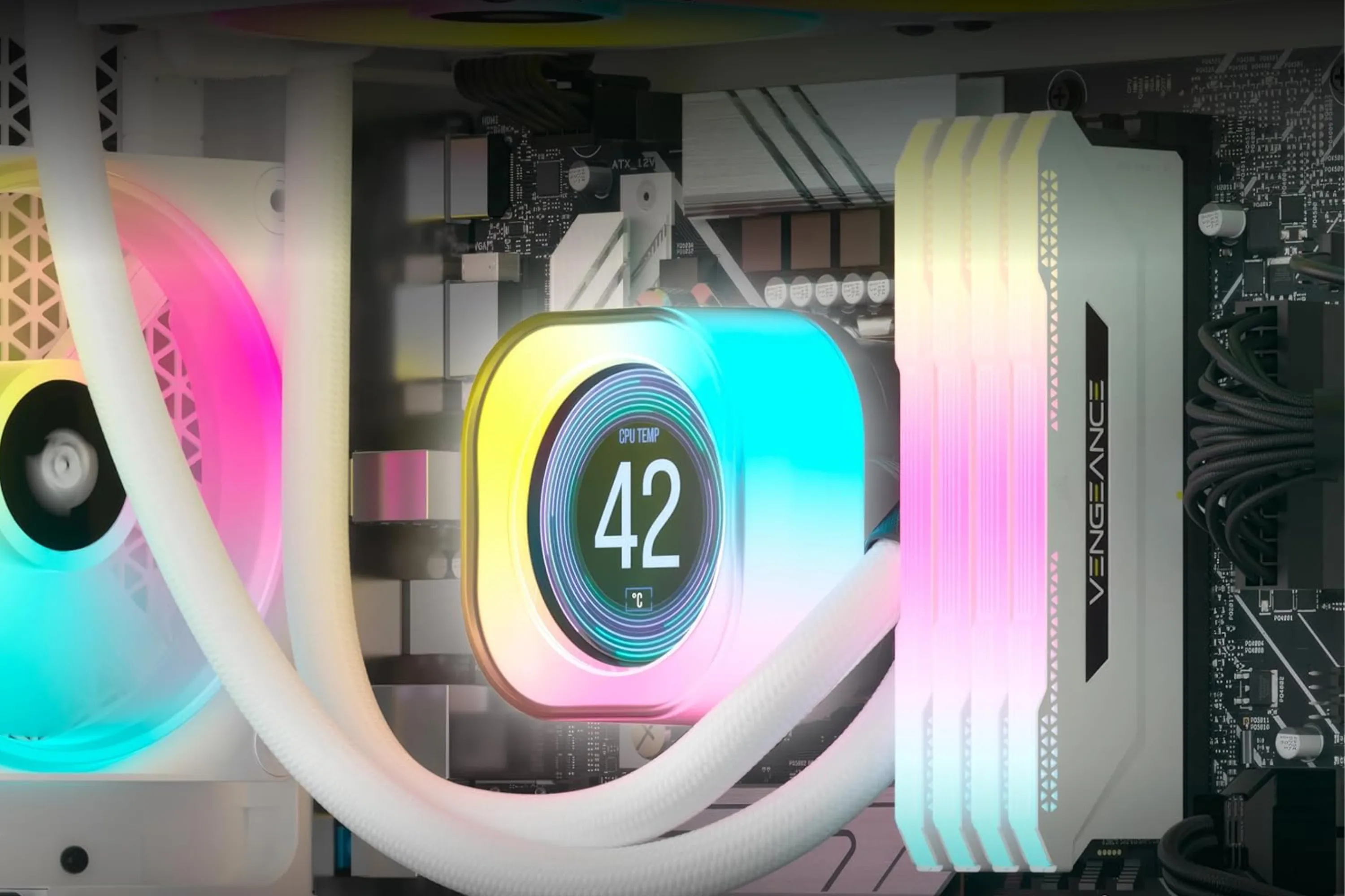 Màn hình hiển thị trên khối nước tản nhiệt AIO Corsair iCUE LINK